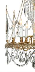 French 19th Century Neoclassical St. Ormolu and Baccarat Crystal Chandelier