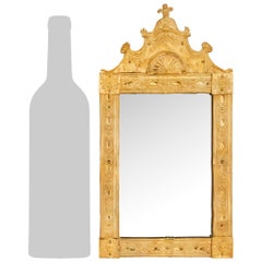 pair of French 19th century Louis XVI st. Gilt Metal mirrors