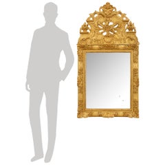 French mid 18th century Regence Period Giltwood mirror