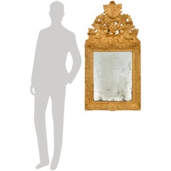 French mid 18th century Regence Period Giltwood mirror