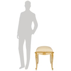 pair of Italian 19th century Louis XV st. patinated and Giltwood benches