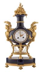 French 19th Century Louis XVI St. Ormolu and Sevres Clock by Tiffany & Co.
