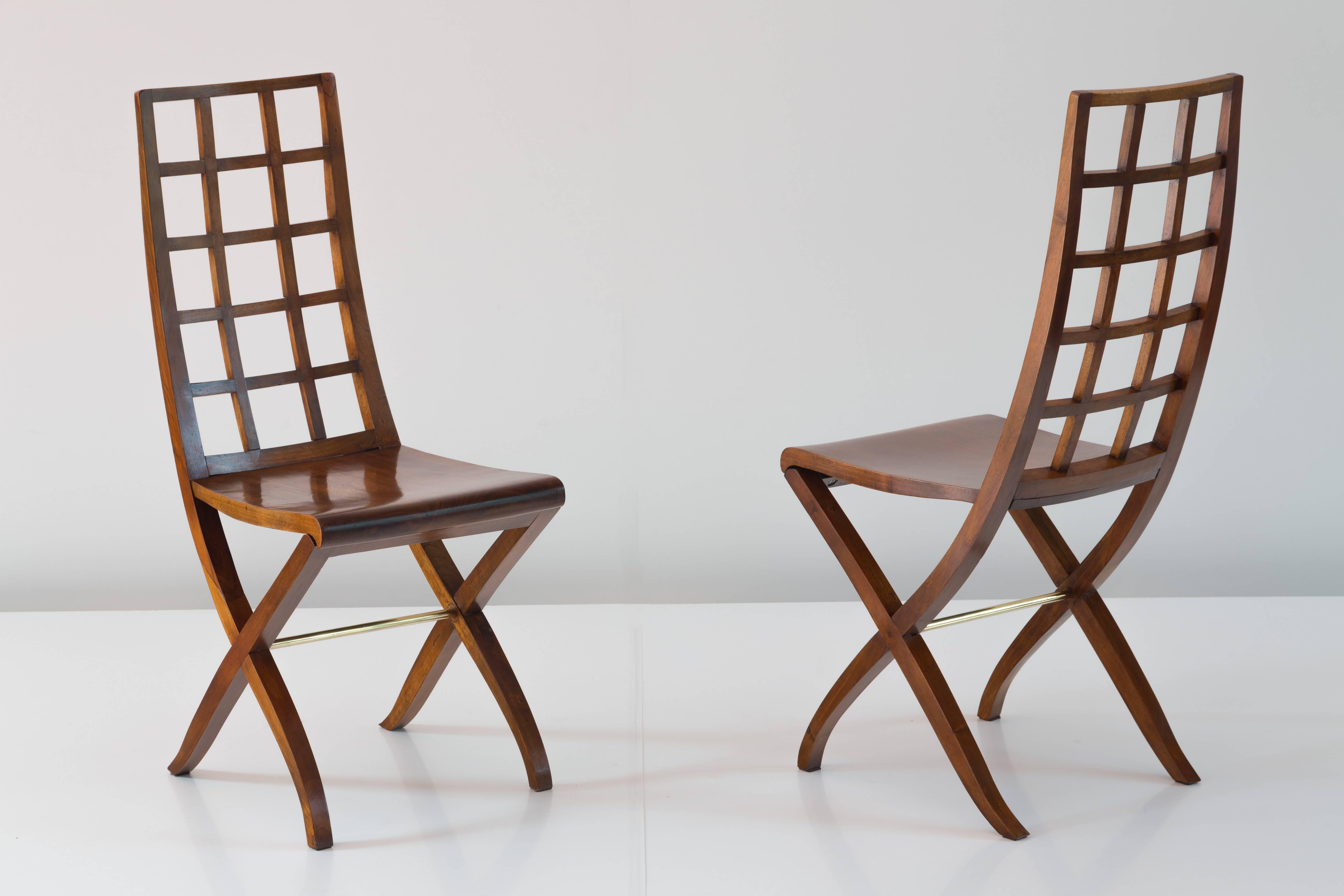 Pair of Maurizio Tempestini Sculptural Chairs, 1940 In Good Condition In Rome, IT