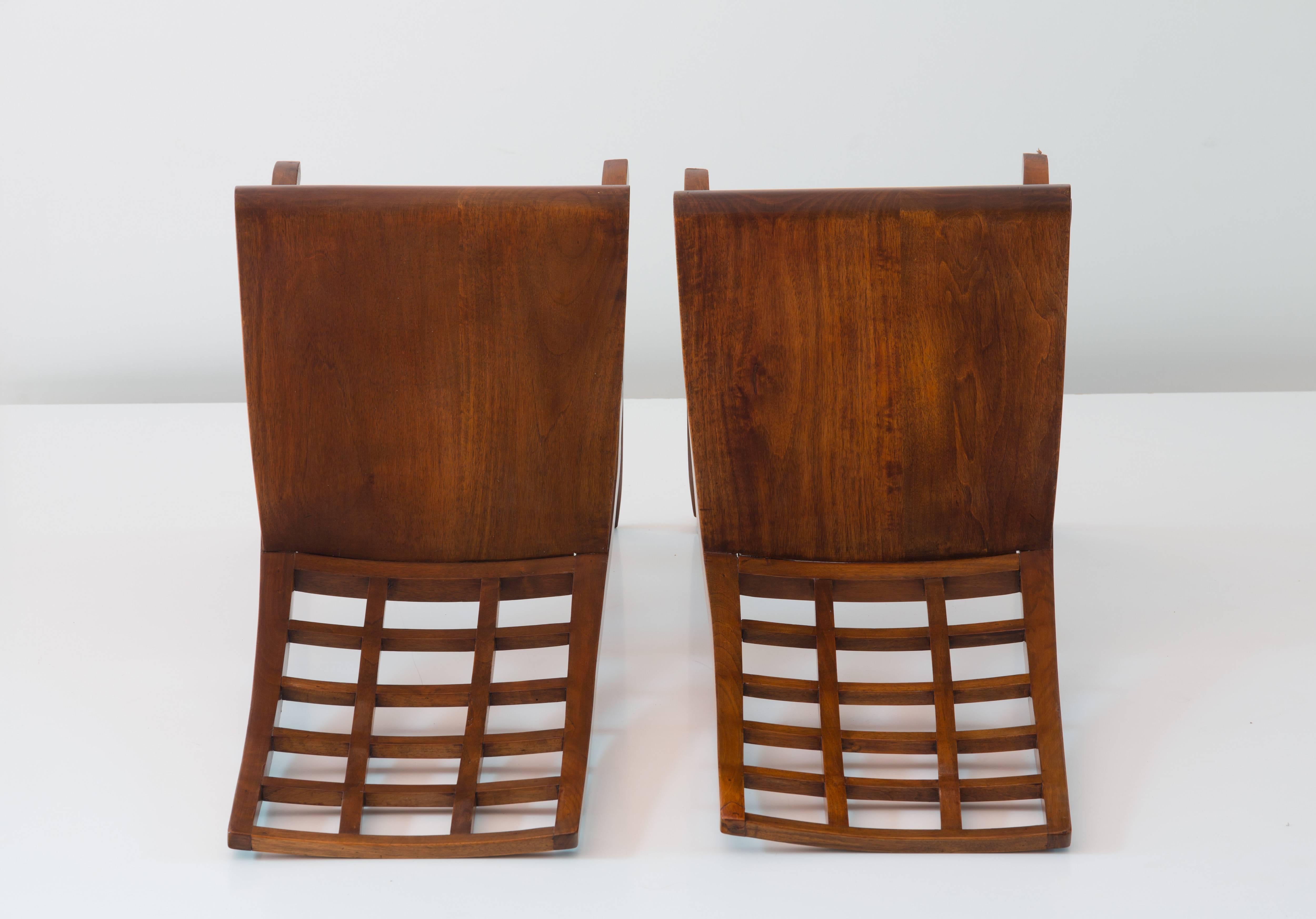 Mid-20th Century Pair of Maurizio Tempestini Sculptural Chairs, 1940