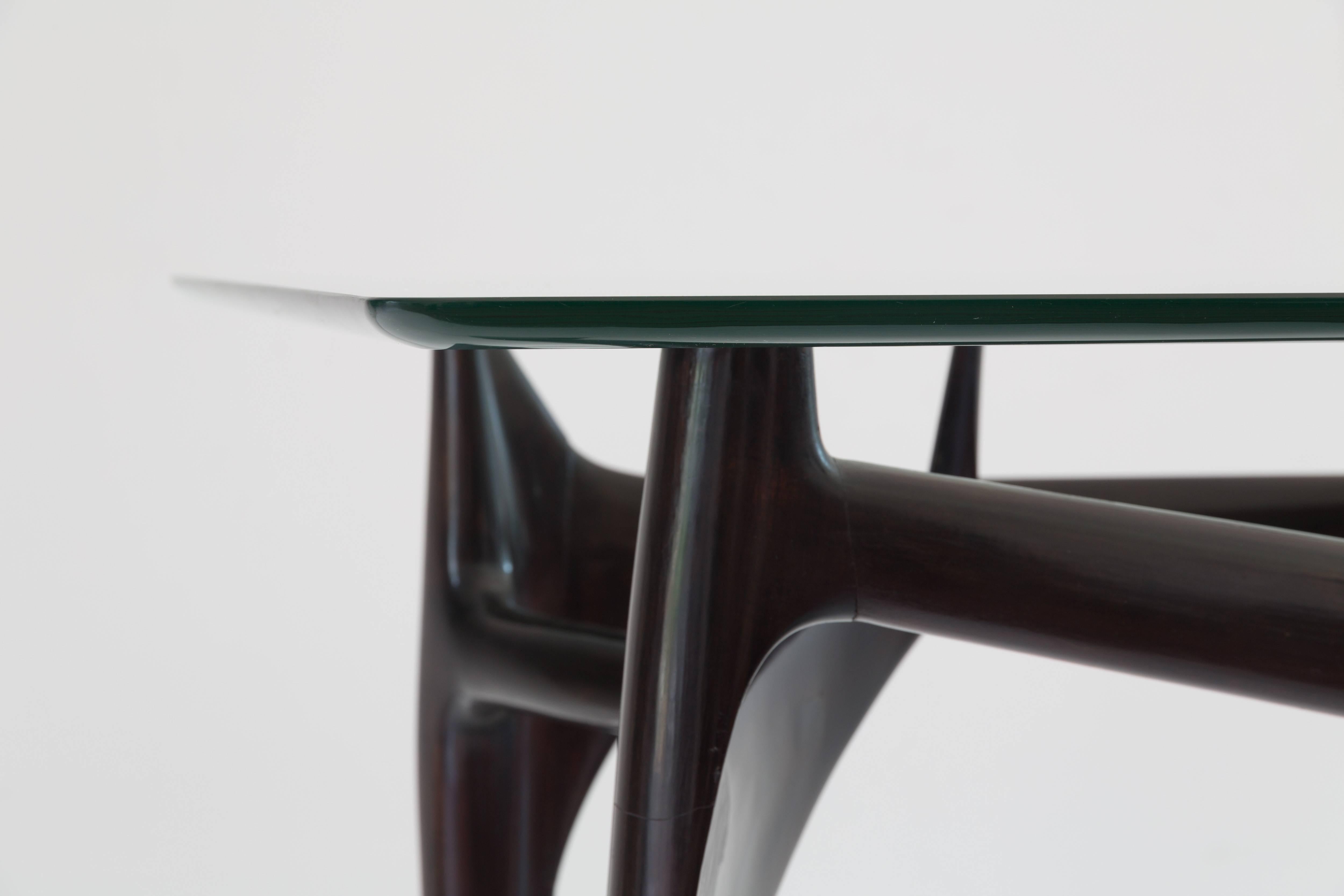 Modern Important and Sculptural Unique Ico Parisi and Fontana Arte Dining Table, 1950 For Sale