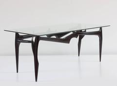 Important and Sculptural Unique Ico Parisi and Fontana Arte Dining Table, 1950