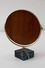 Gio Ponti Vanity Mirror Fontana Arte on Green Marble Block, 1955