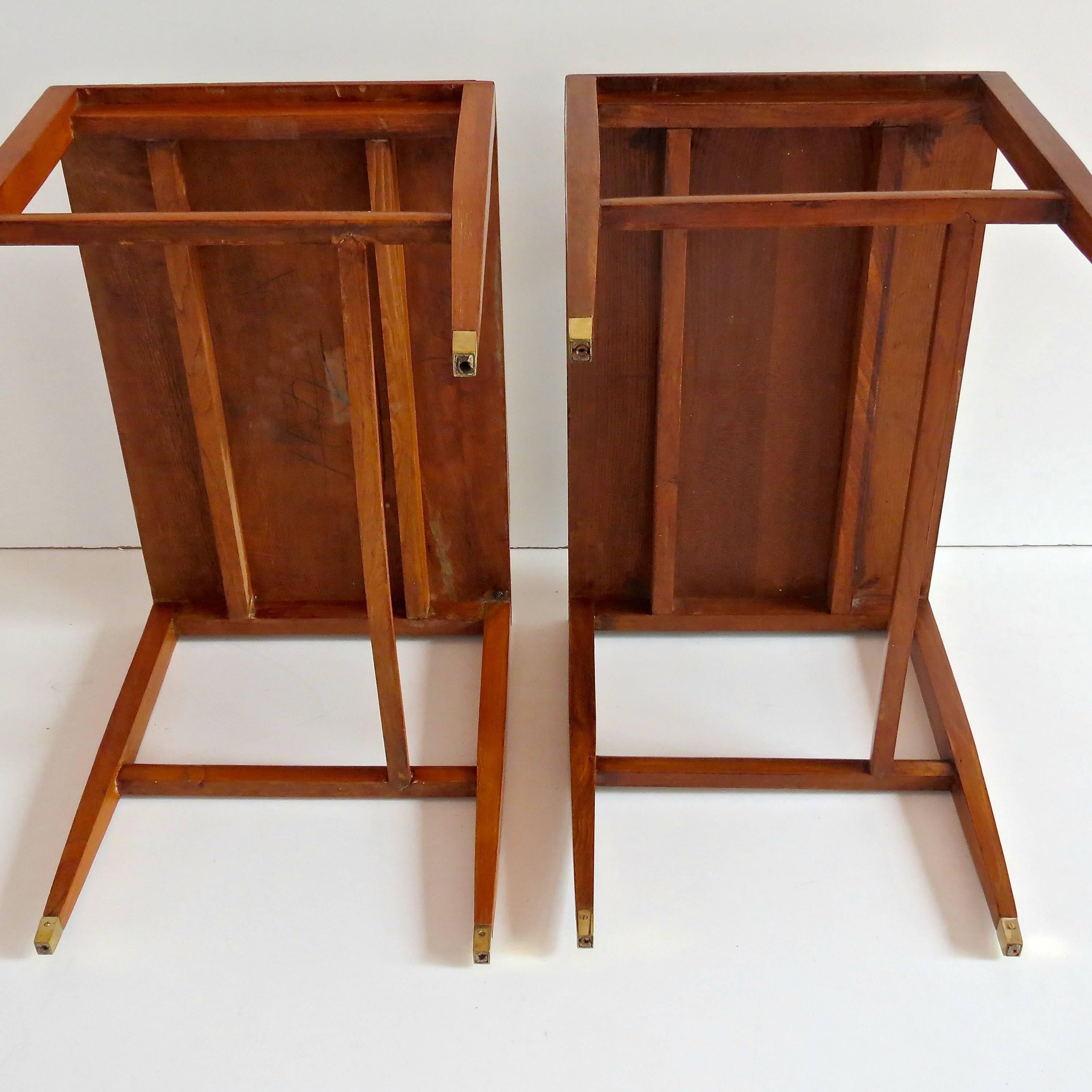 Pair of Gio Ponti Side Tables from Hotel Royal, Naples, 1955 4