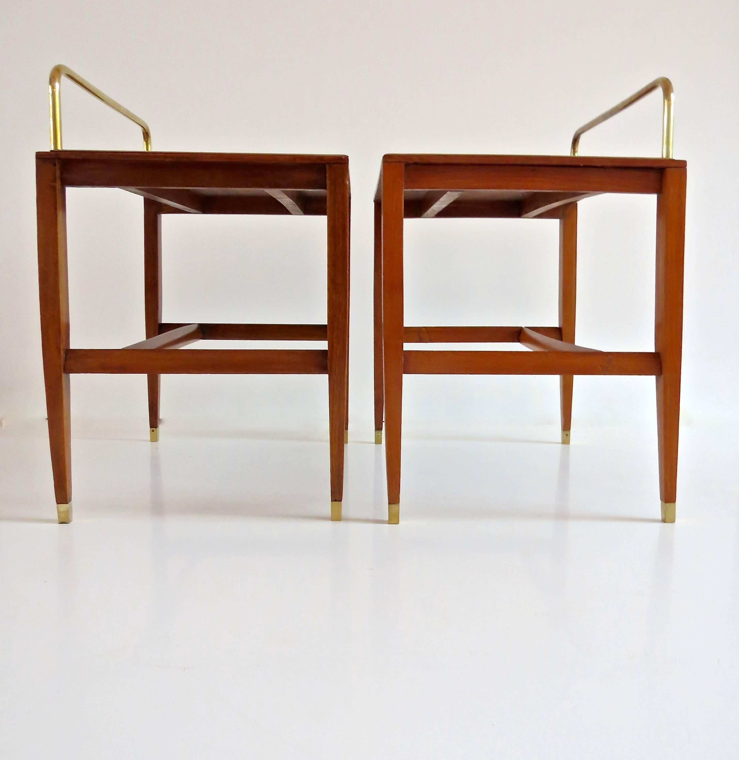 Pair of Gio Ponti Side Tables from Hotel Royal, Naples, 1955 3