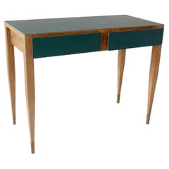Vintage Gio Ponti Vanity Console Desk Formica from Hotel PdP Roma, 1964 and "602" Chair