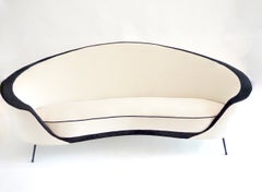 large Ico Parisi 812 three seat sofa, prototype, executed by A. Colombo 1953