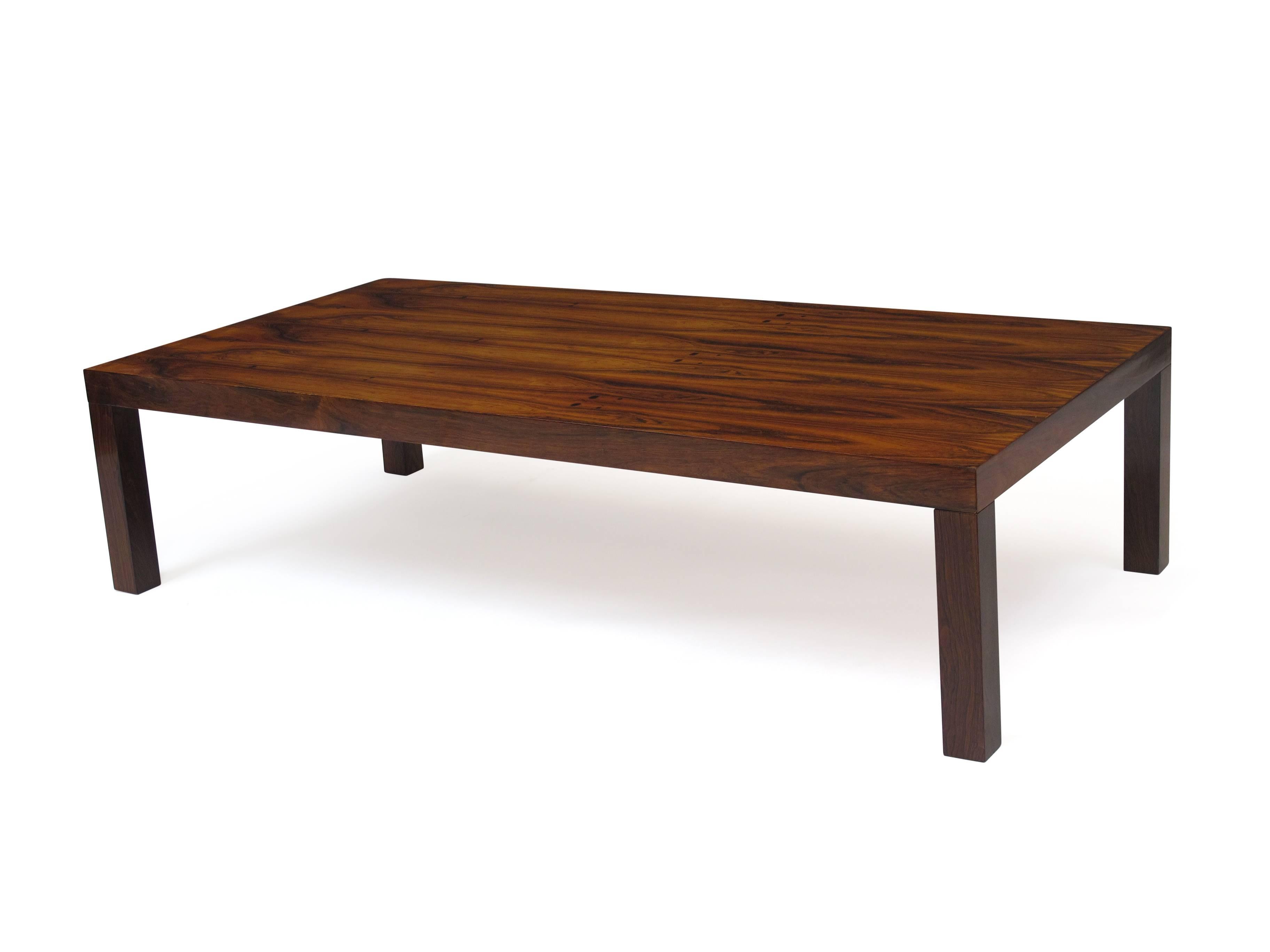 Midcentury Rosewood Parsons Coffee Table 3