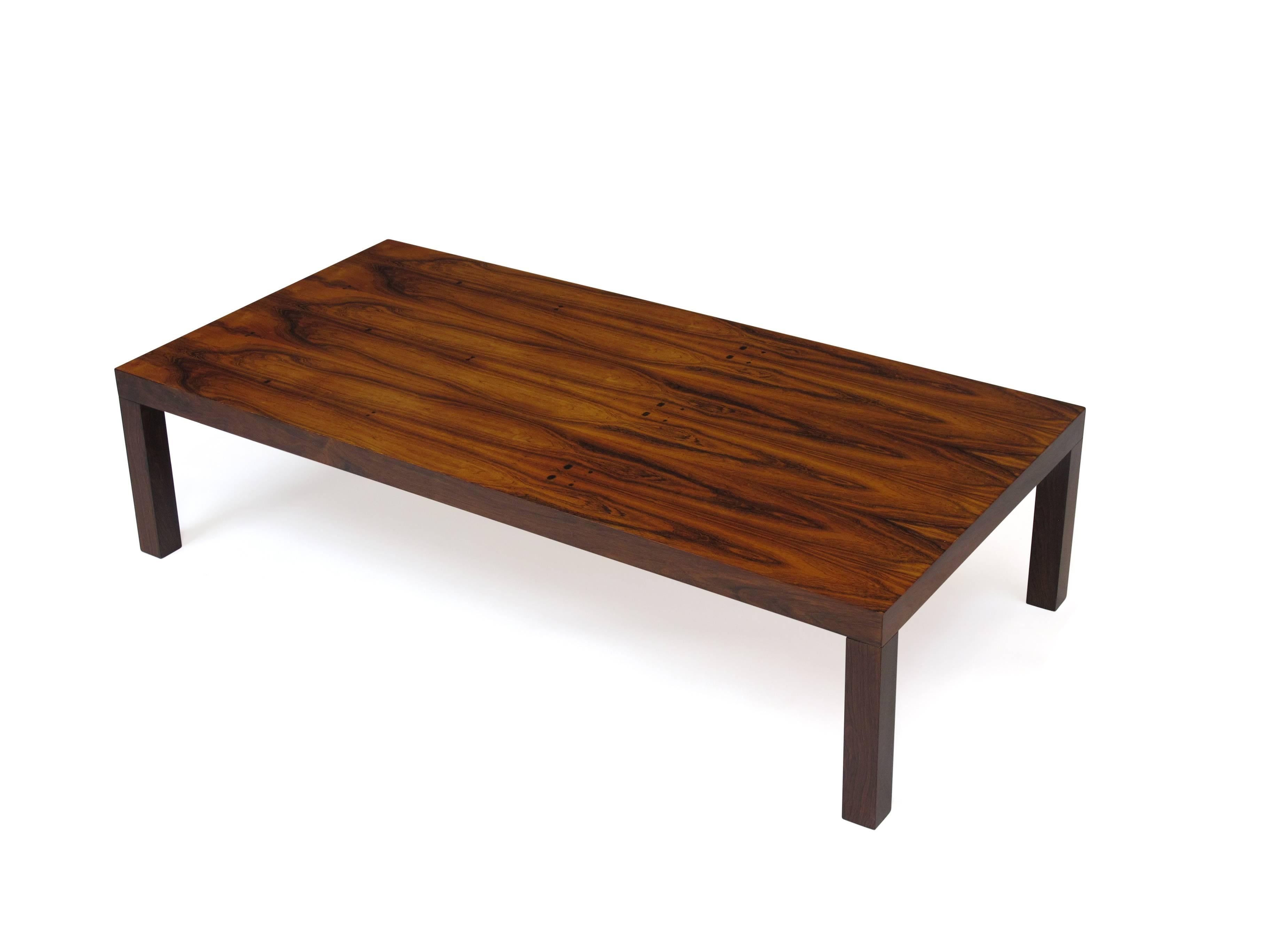 Midcentury Rosewood Parsons Coffee Table 2