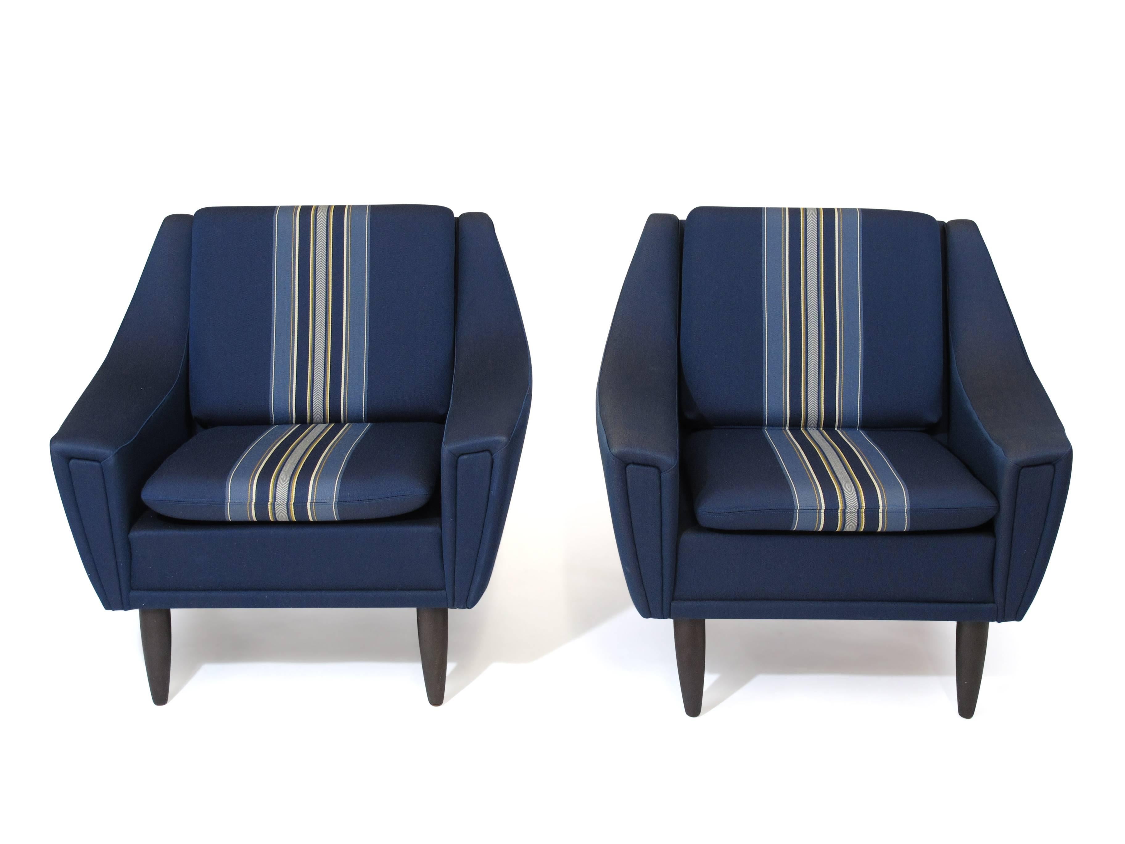 Danish Upholstered Lounge Chairs 2