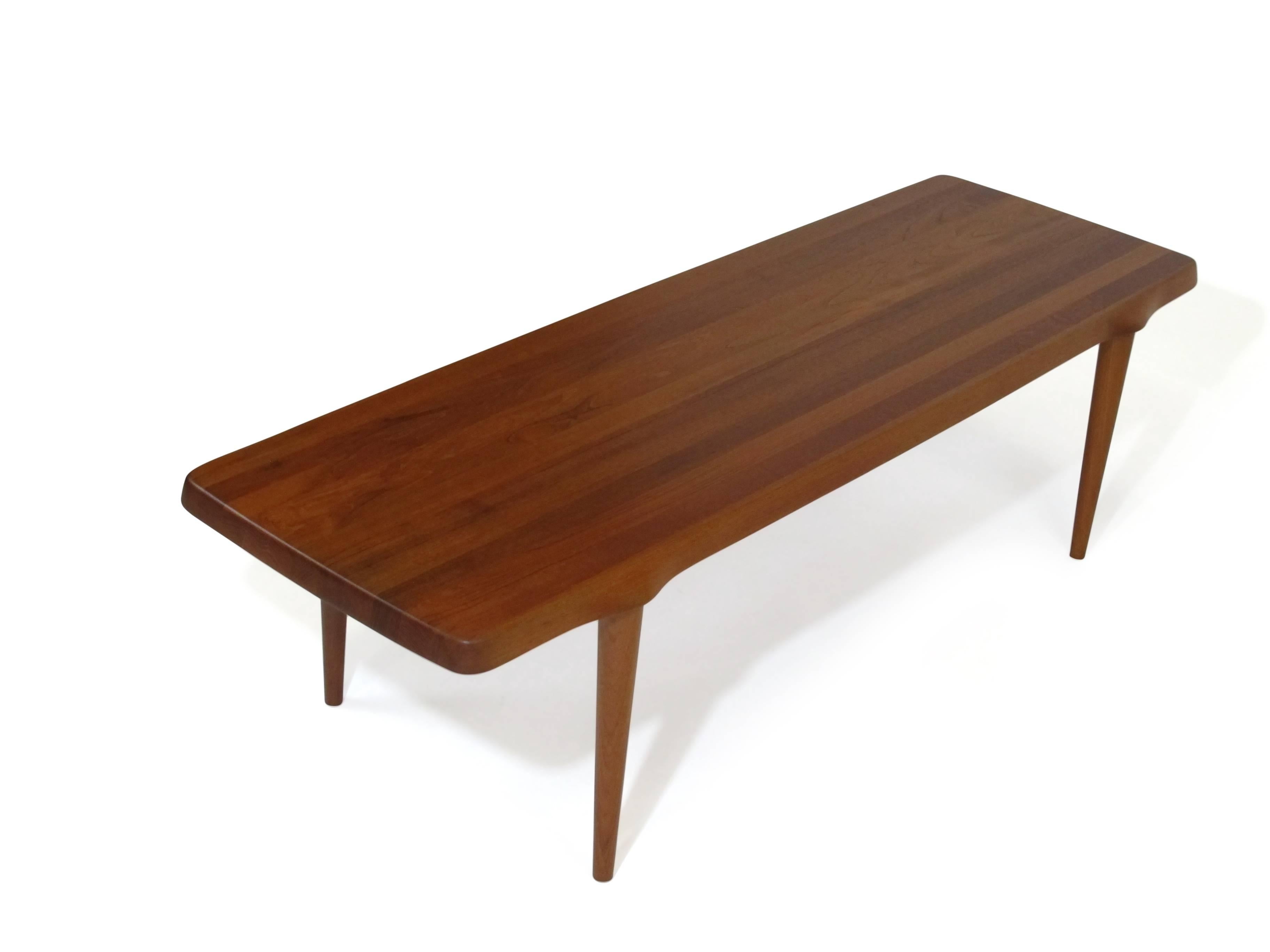 Oiled Danish Coffee Table Crafted of Solid Teak