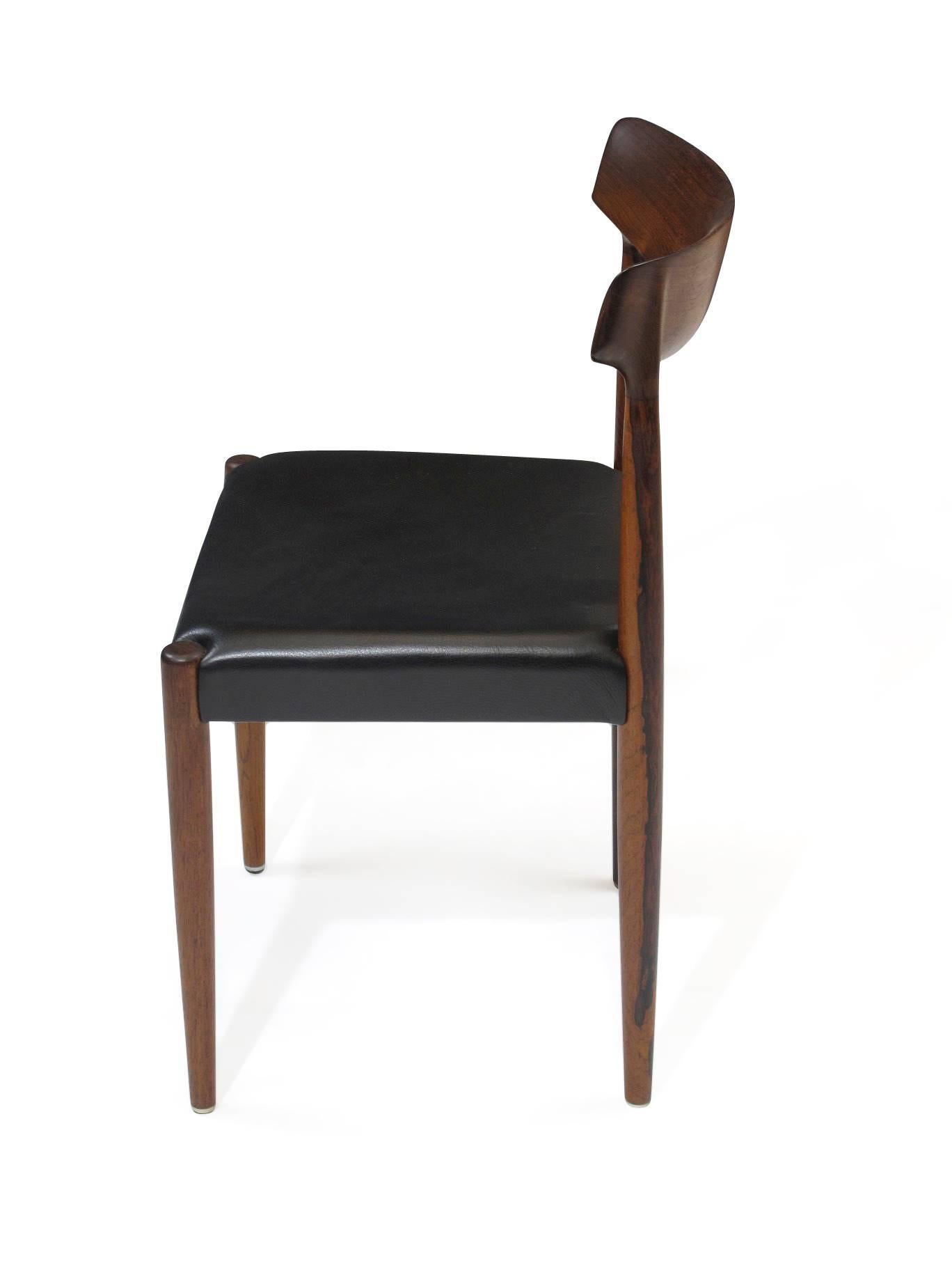 Knud Faerch Danish Rosewood Dining Chairs For Sale 1
