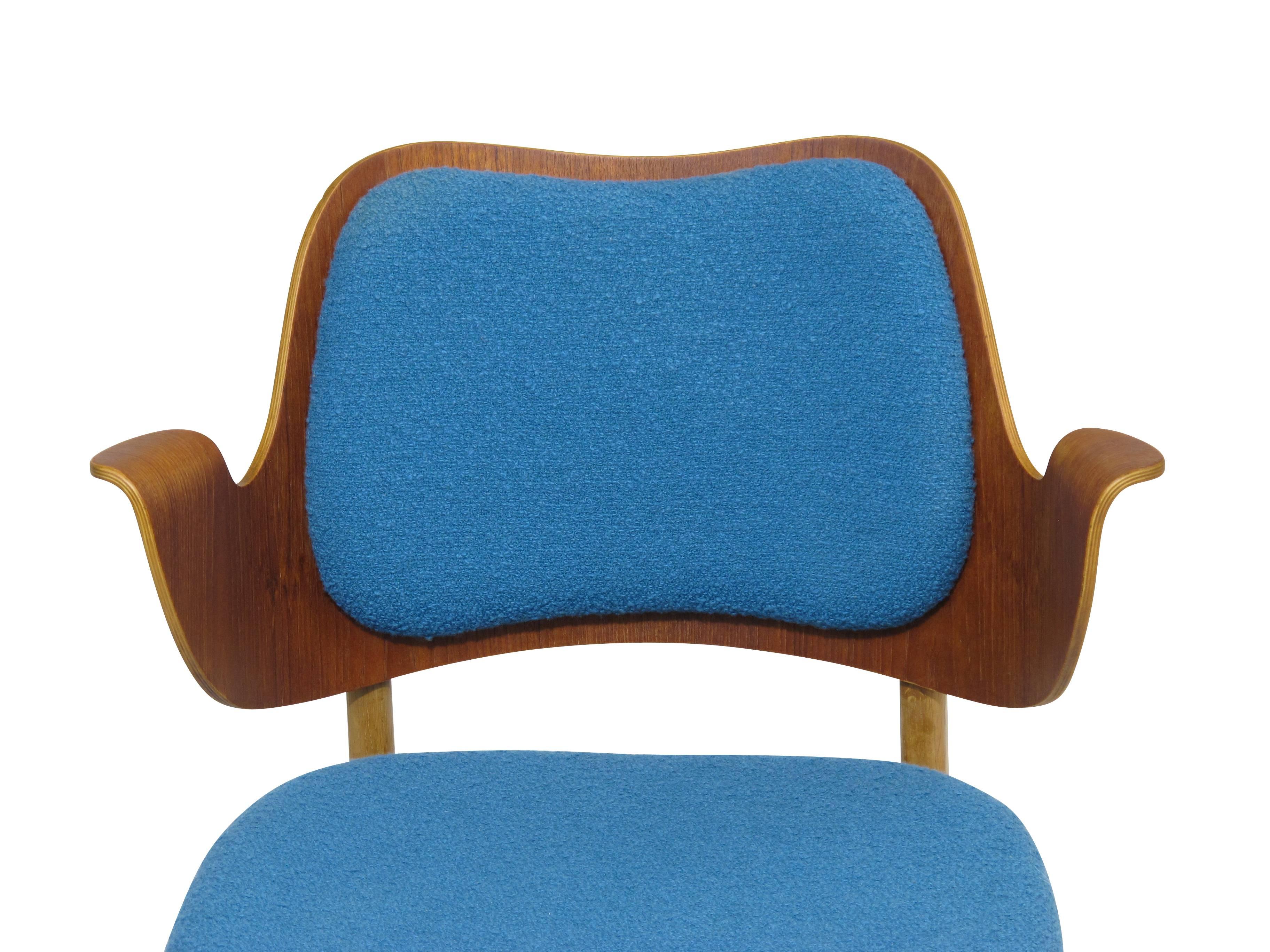 Hans Olsen Danish Chair in Blue 4
