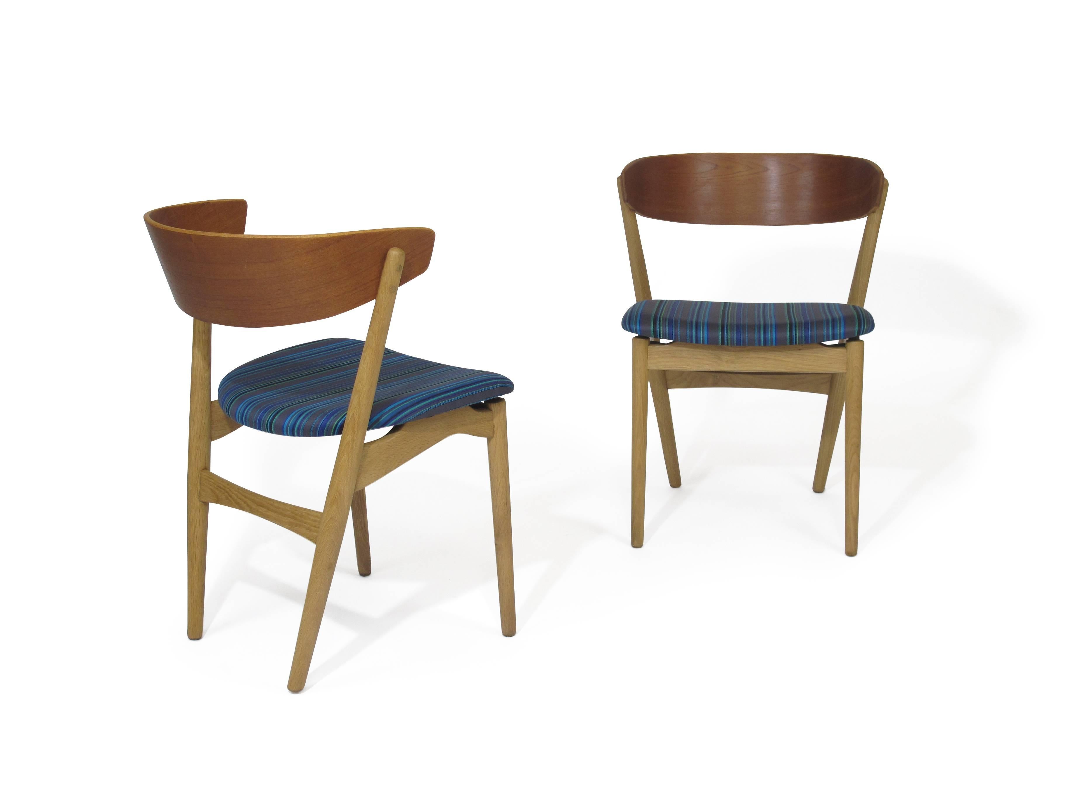 Bramin Danish Dining Chairs of Teak and Oak 1