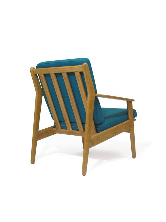 Poul Volther Danish Oak Lounge Chair In Excellent Condition For Sale In Berkeley, CA