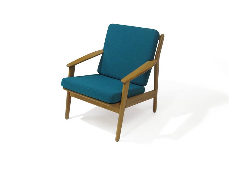 Poul Volther Danish Oak Lounge Chair For Sale 3