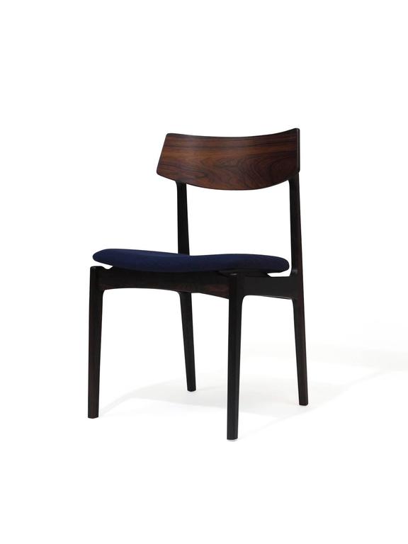 Solid Rosewood Danish Chairs For Sale at 1stDibs