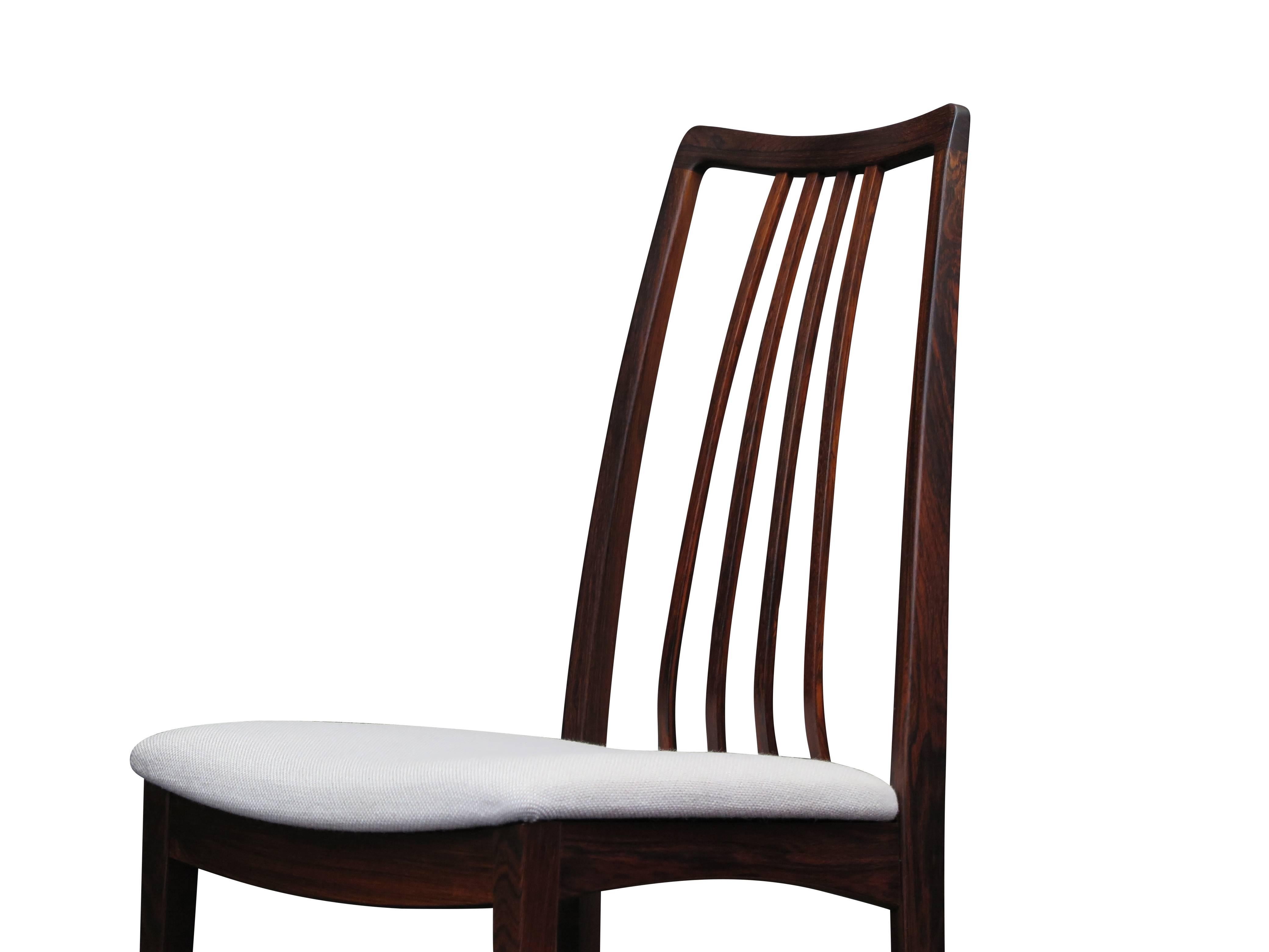 20th Century  Kofod Larsen Danish Rosewood Dining Chairs 