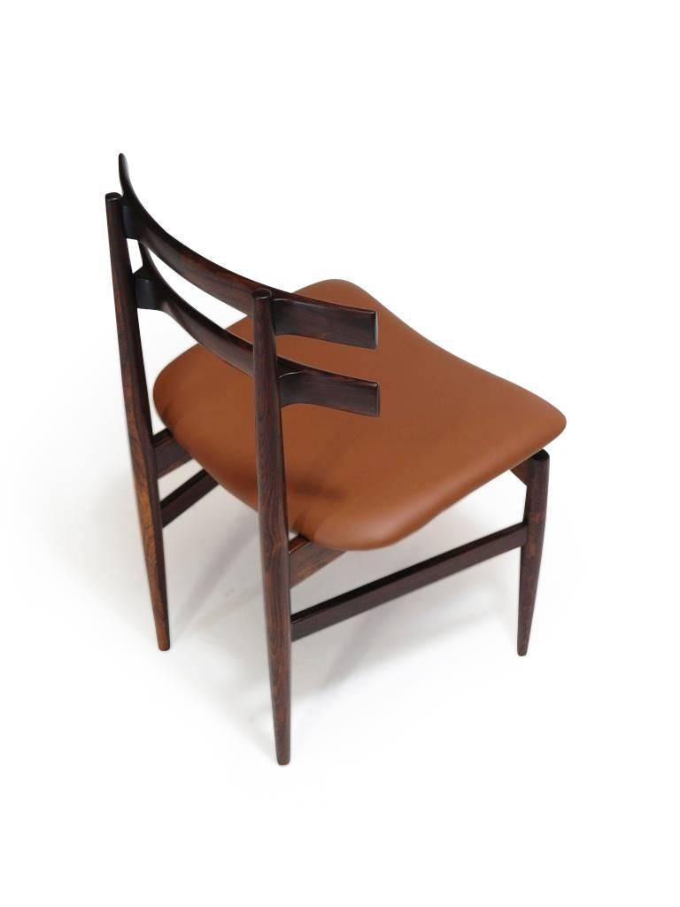 Wood Poul Hundevad Sculpted Dining Chairs