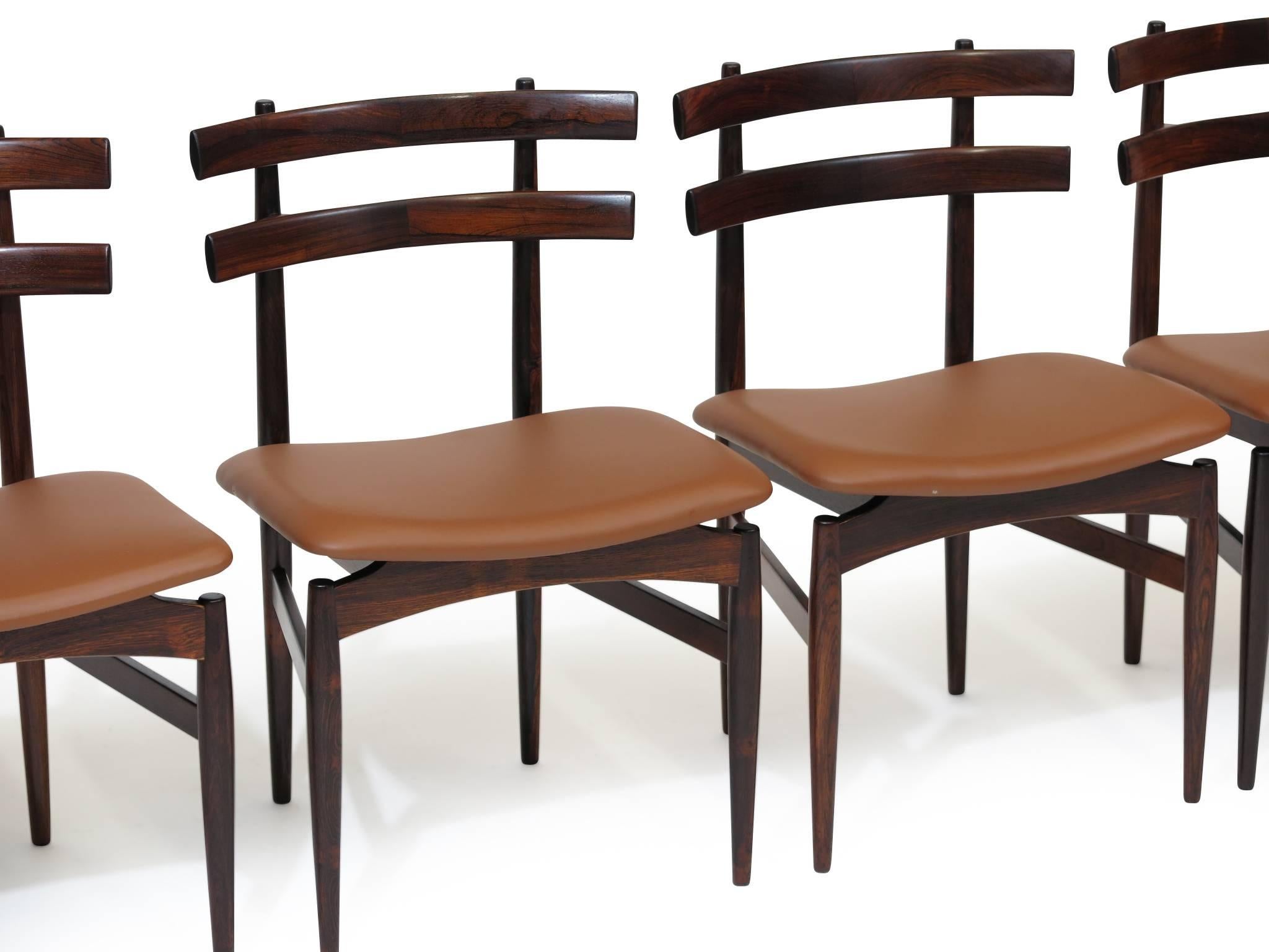 20th Century Poul Hundevad Sculpted Dining Chairs