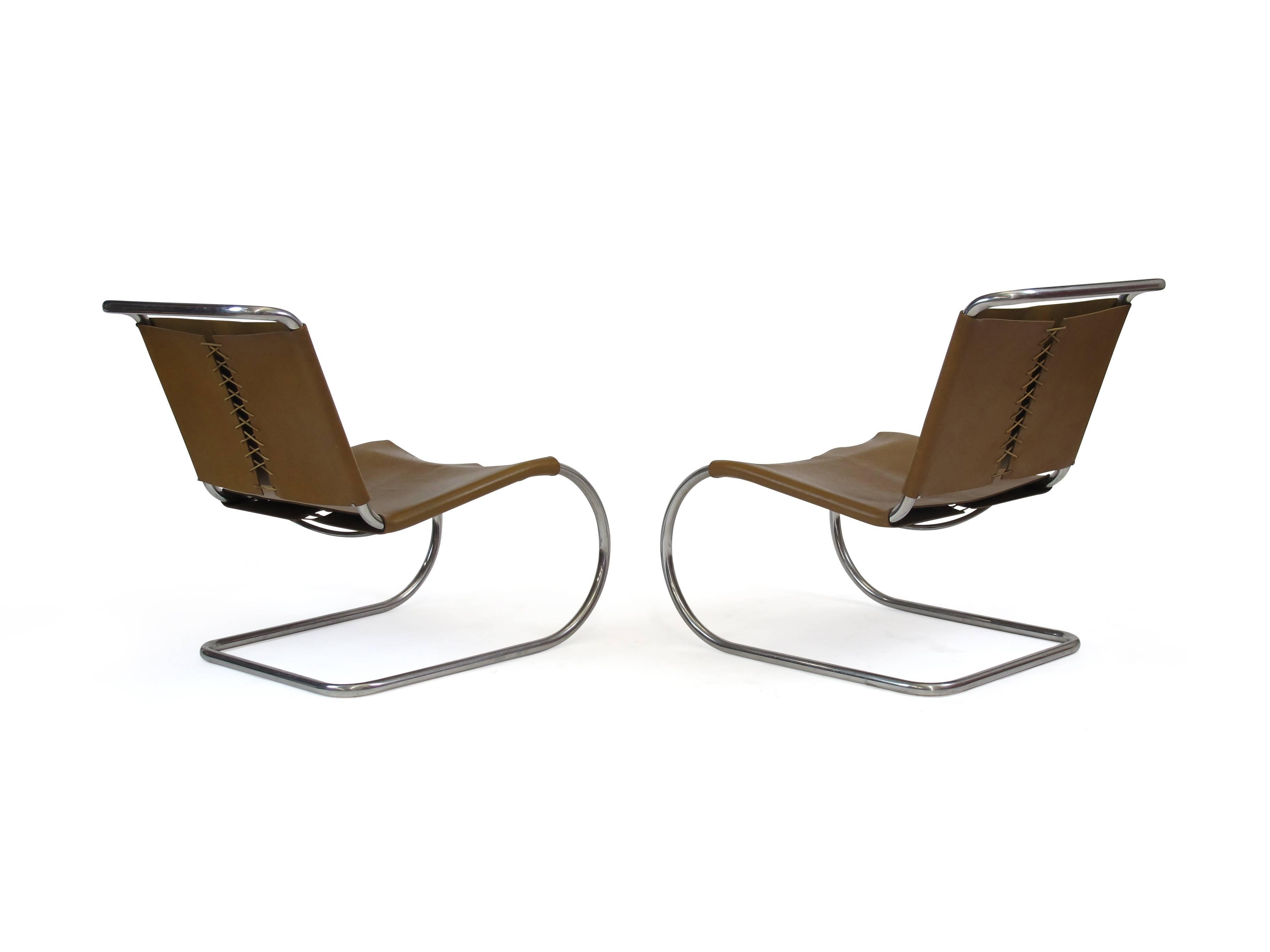 Mid-Century Modern  Mies van der Rohe MR Lounge Chairs for Knoll