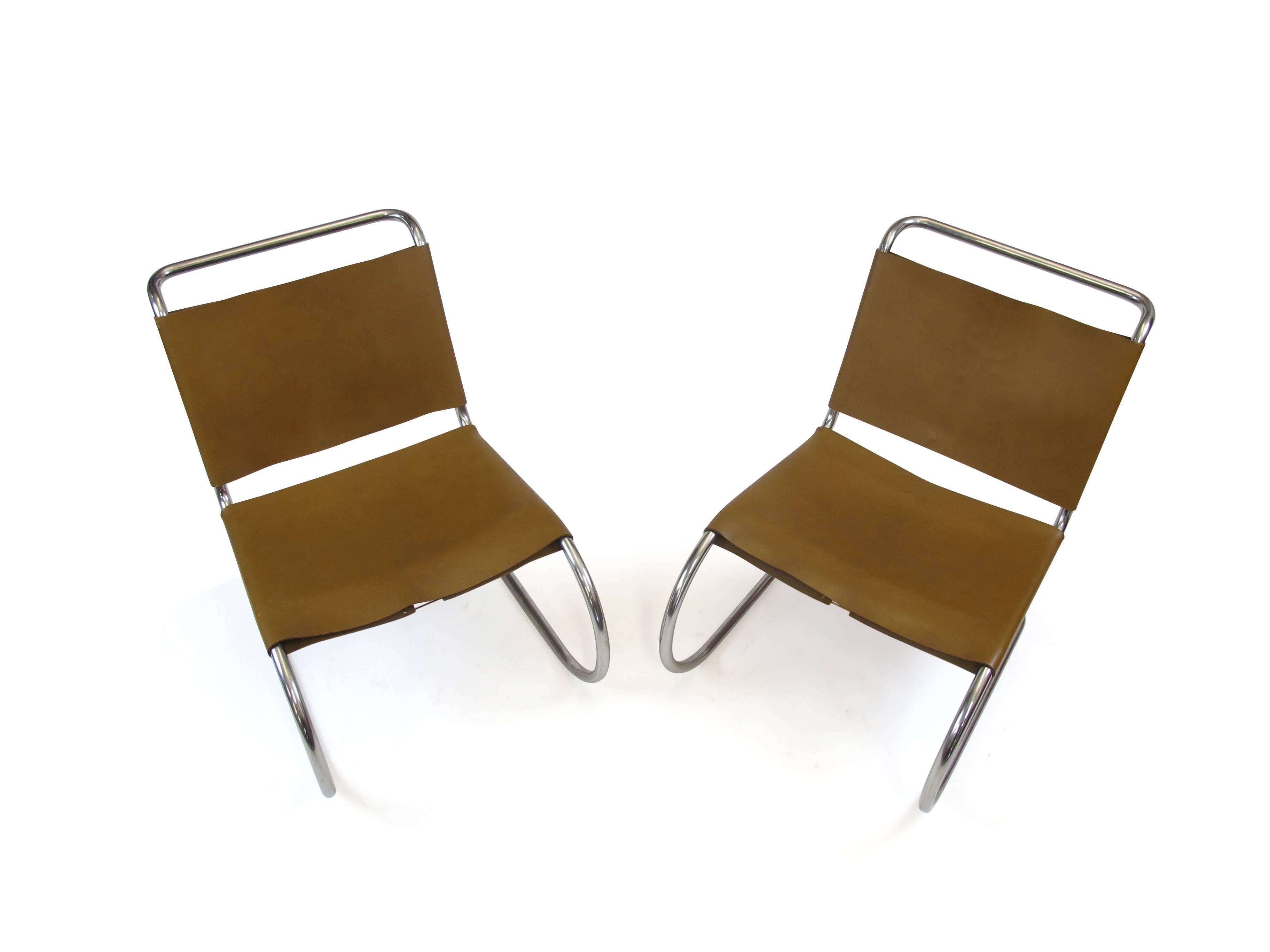 20th Century  Mies van der Rohe MR Lounge Chairs for Knoll