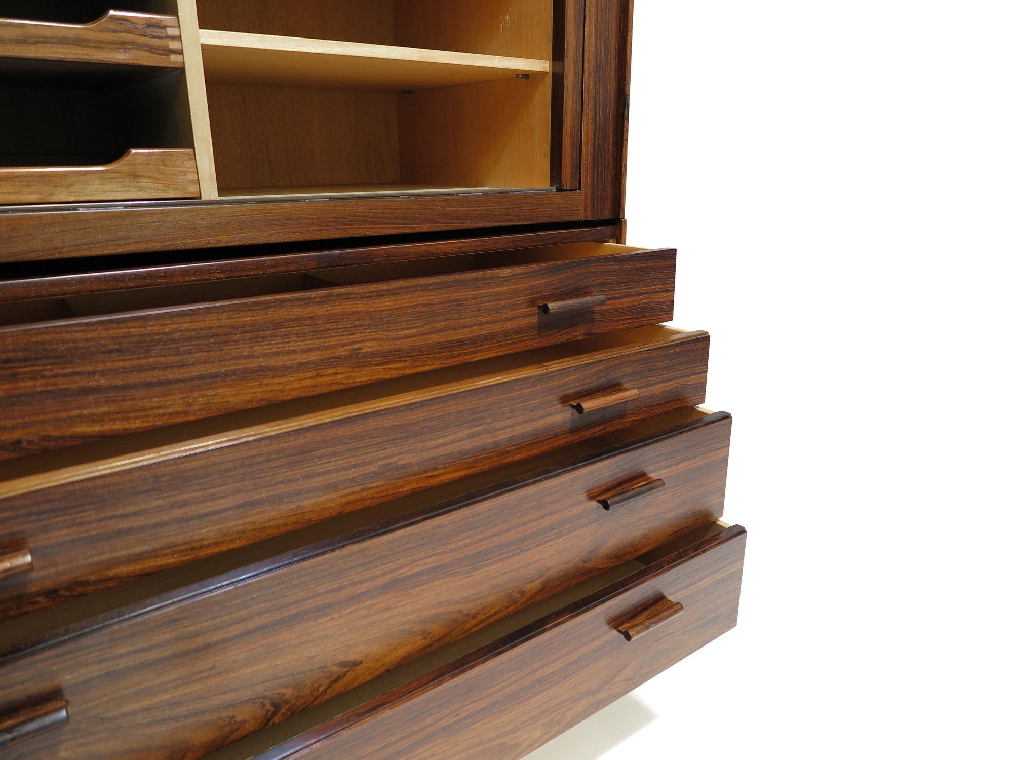 Ib Kofod Larsen for Brandi Moblefabrik Rosewood Cabinet In Excellent Condition For Sale In Oakland, CA