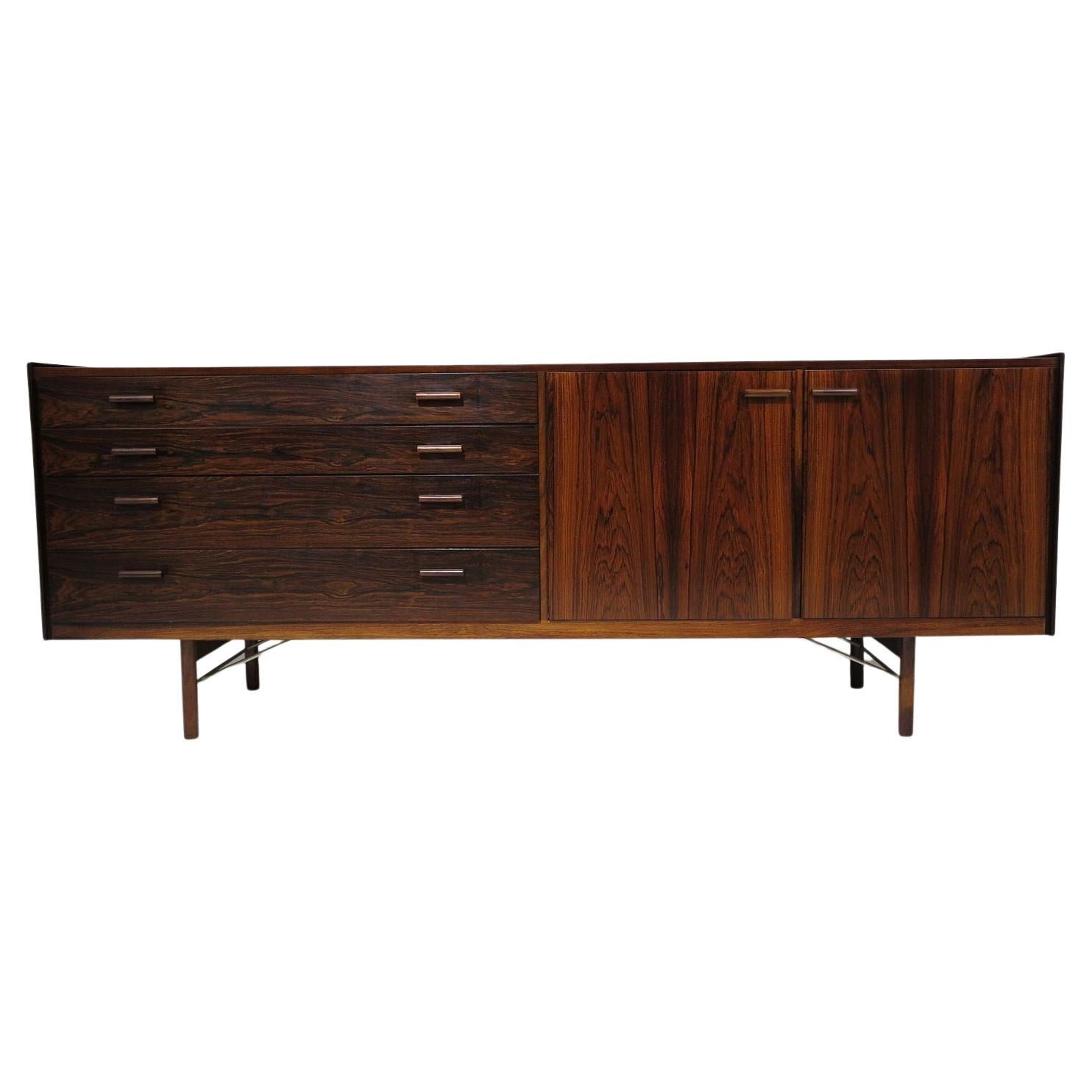 Ib Kofod Larsen for Brandi Moblefabrik Rosewood Credenza / Dresser