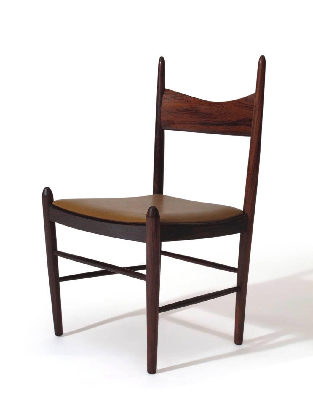 Oiled 16 Vestervig Eriksen Rosewood Danish Dining Chairs
