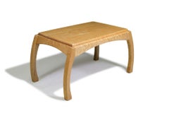 Solid Bird’s-Eye Maple Sculptural Coffee Table, Custom Studio Piece