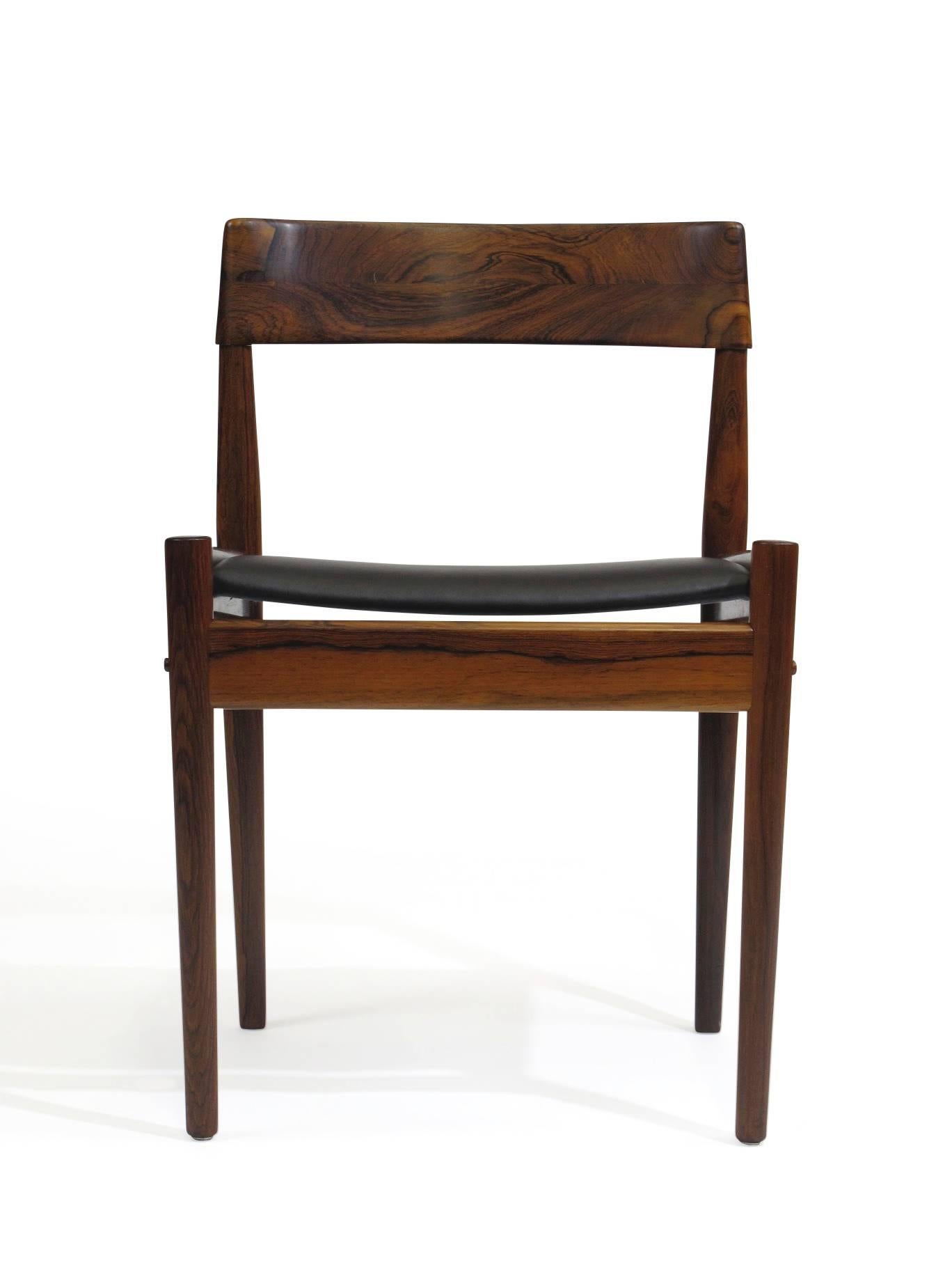 10 Grete Jalk for P. Jeppesens Mid-century Danish Rosewood Danish Dining Chairs 1