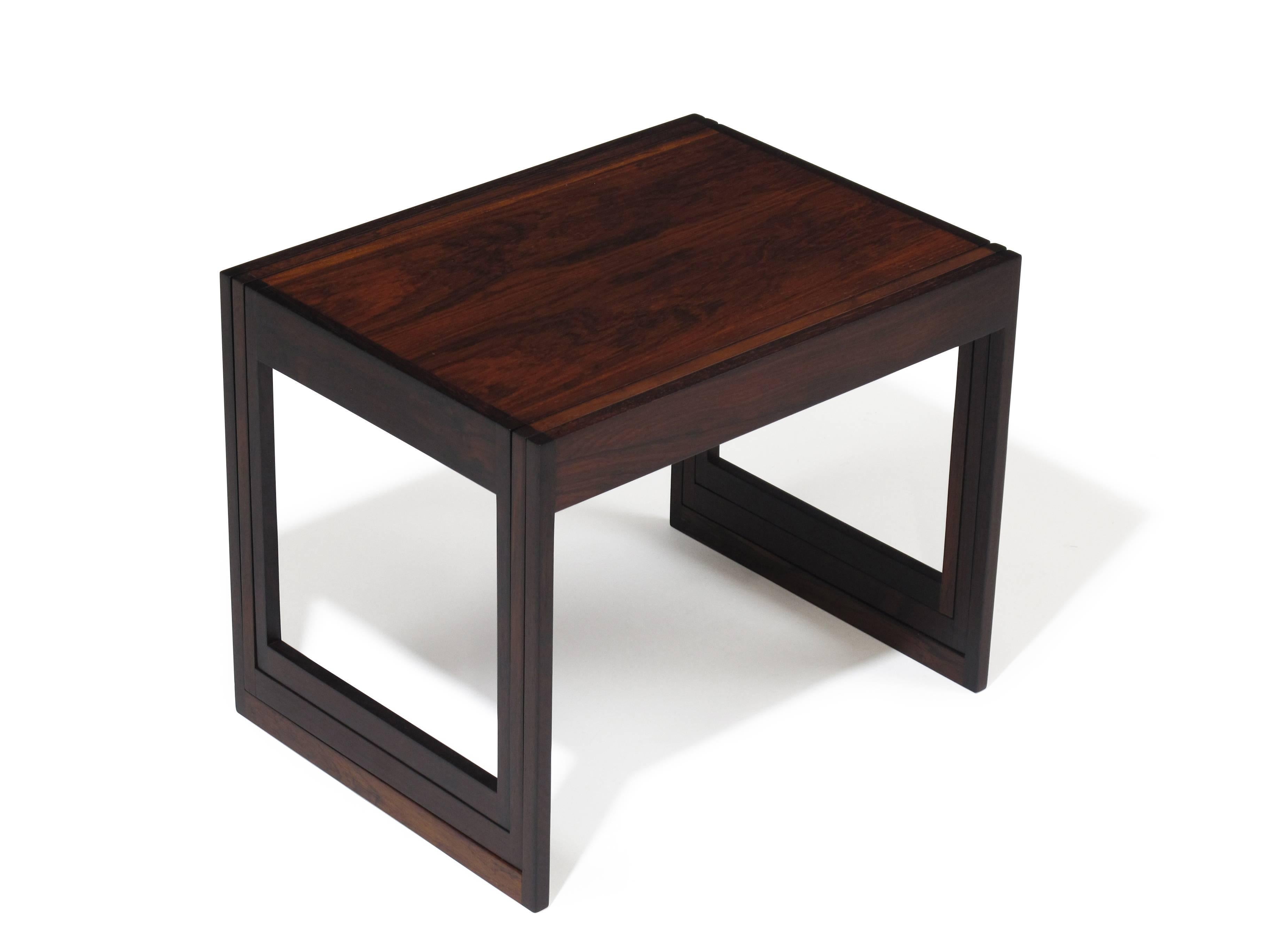 CF Christensen Silkeborg Rosewood Nesting Tables 3