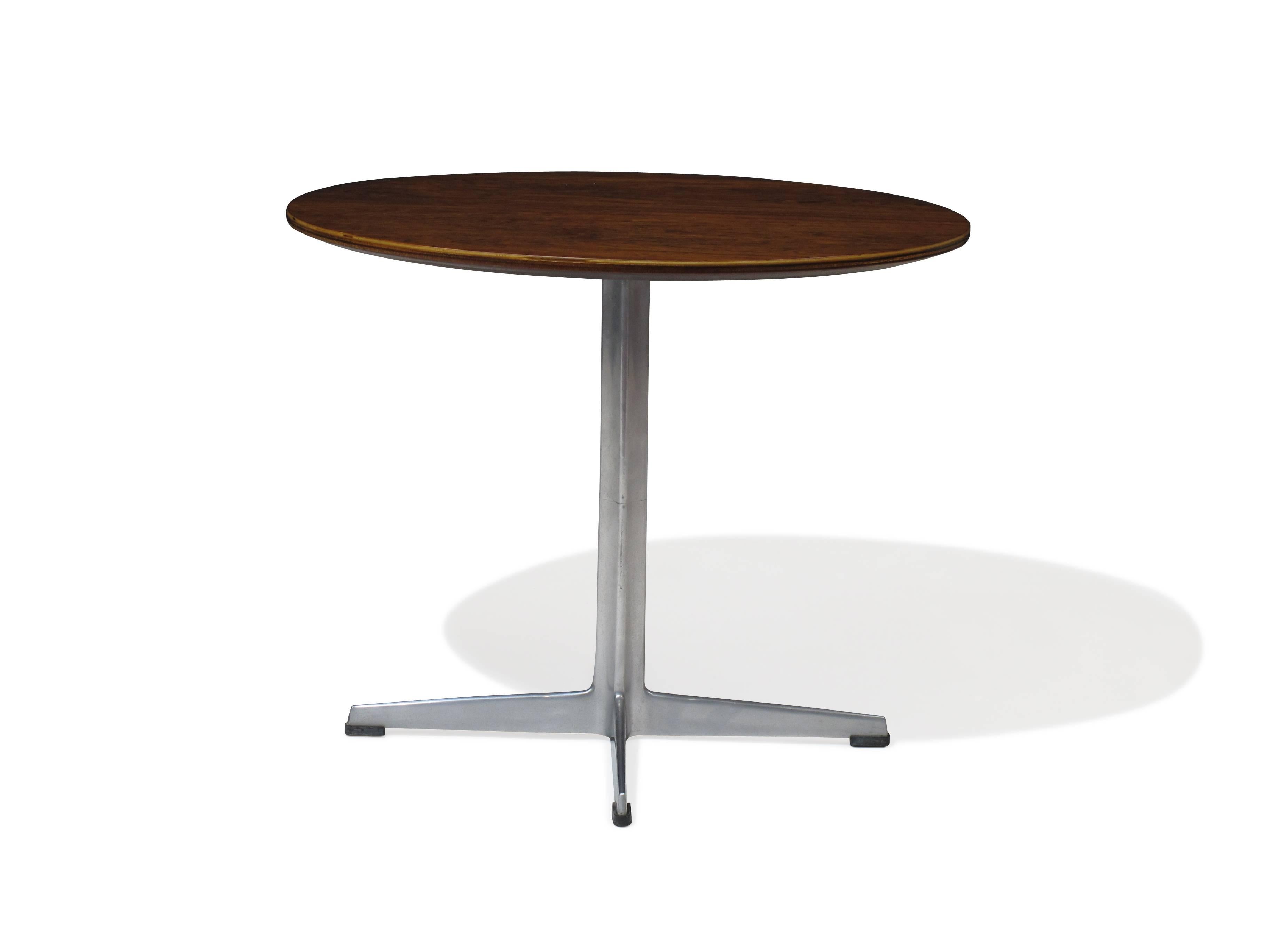 Scandinavian Modern Arne Jacobsen for Fritz Hansen Rosewood Side Table