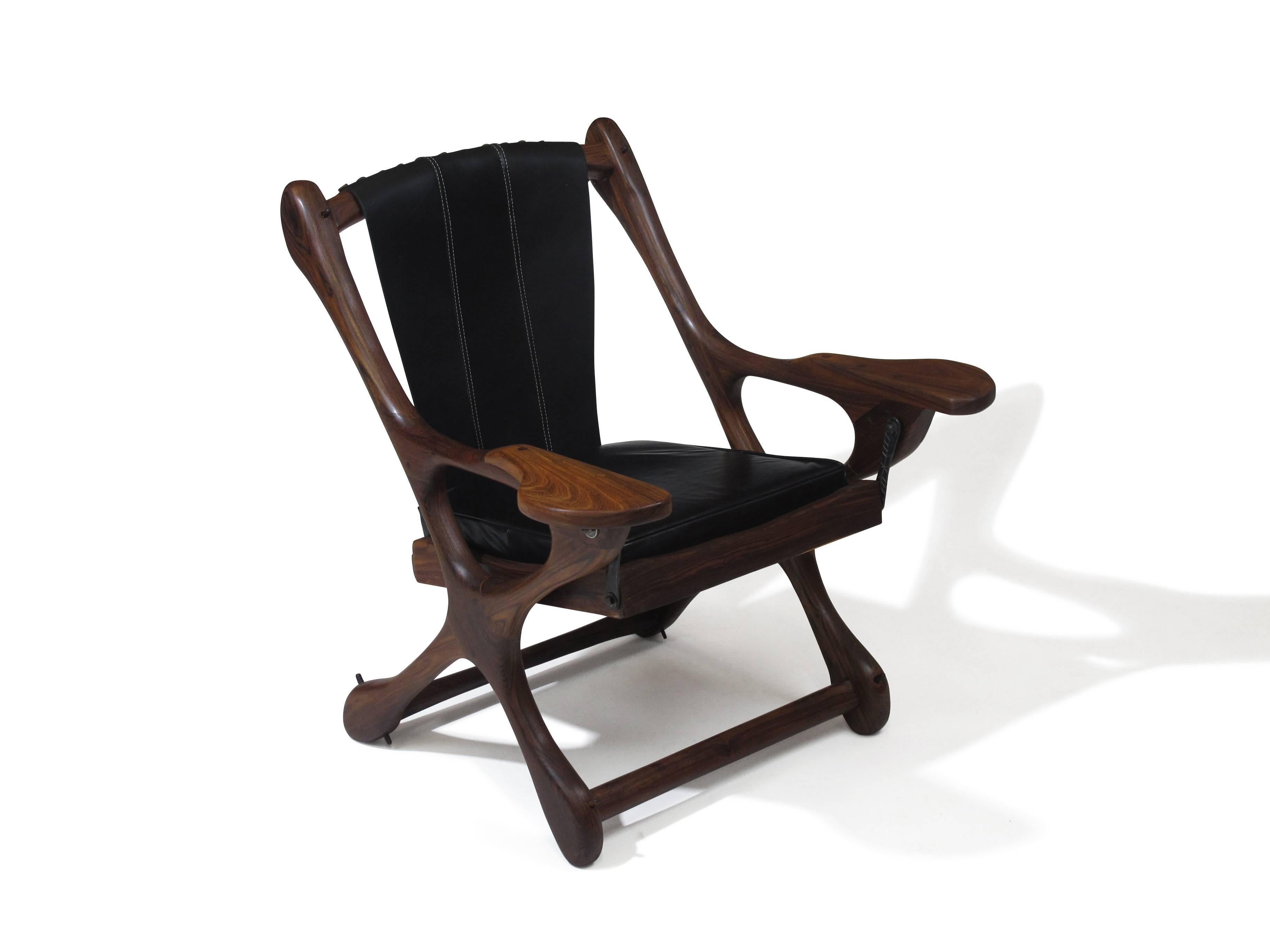 Oiled Don Shoemaker Cocobolo Rosewood Swinger Chair