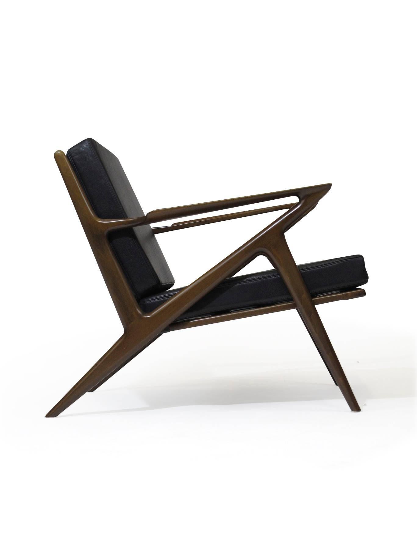 20th Century Pair of Midcentury Selig 'Z' Lounge Chairs by Poul Jensen