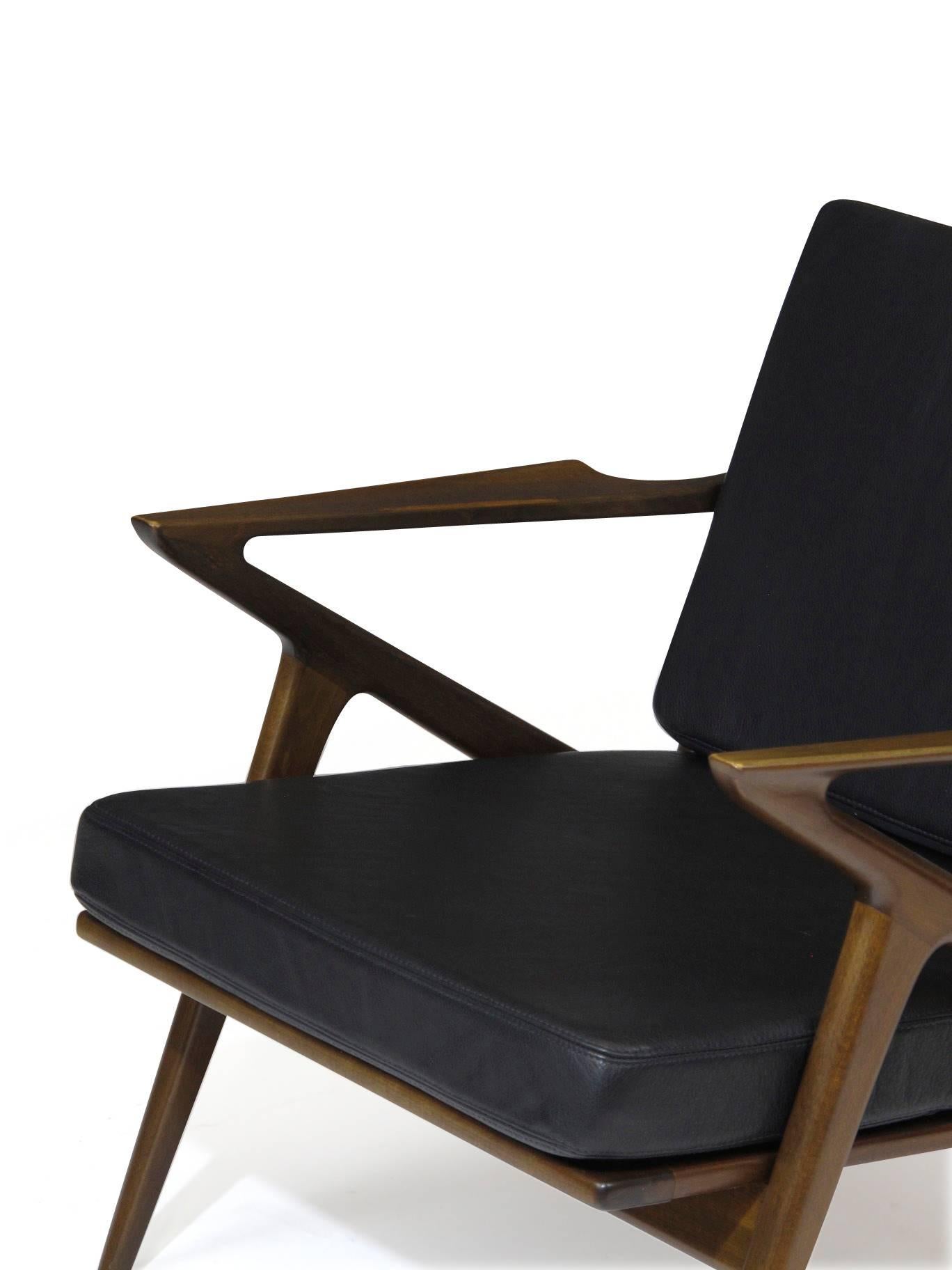Pair of Midcentury Selig 'Z' Lounge Chairs by Poul Jensen 2