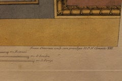Three Italian 18th Century Hand-Colored Engravings on Paper of Vatican Loggias