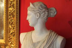 Italian Carrara Marble Bust of Artemis