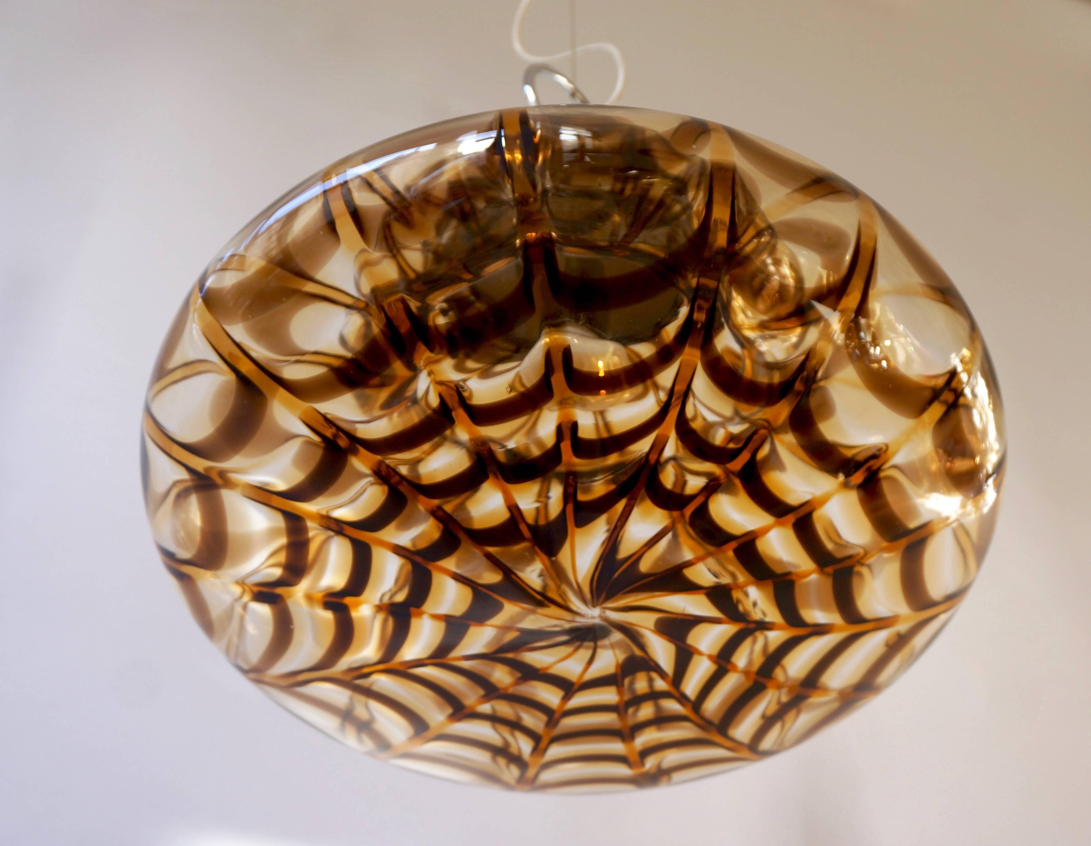 Verre Lampe pendante en verre de Murano en vente