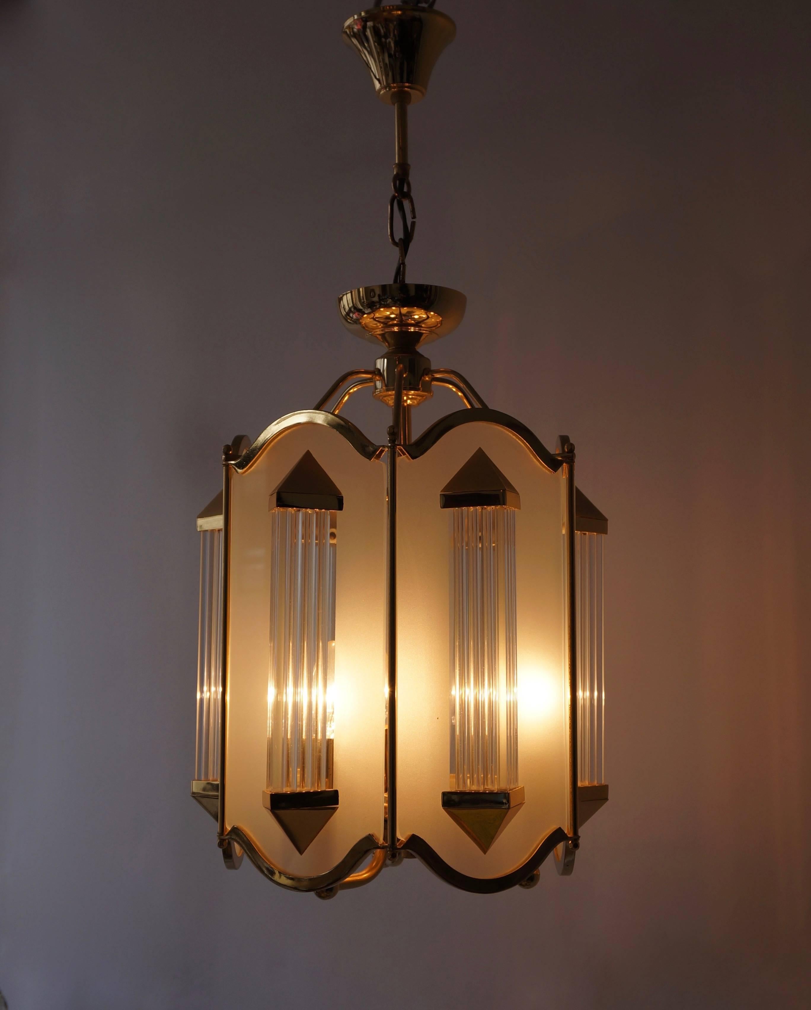 Brass Chandelier In Excellent Condition In Antwerp, BE