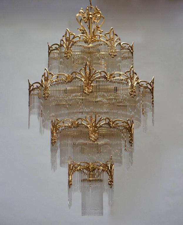 Very Huge Murano Glass Chandelier For Sale at 1stdibs