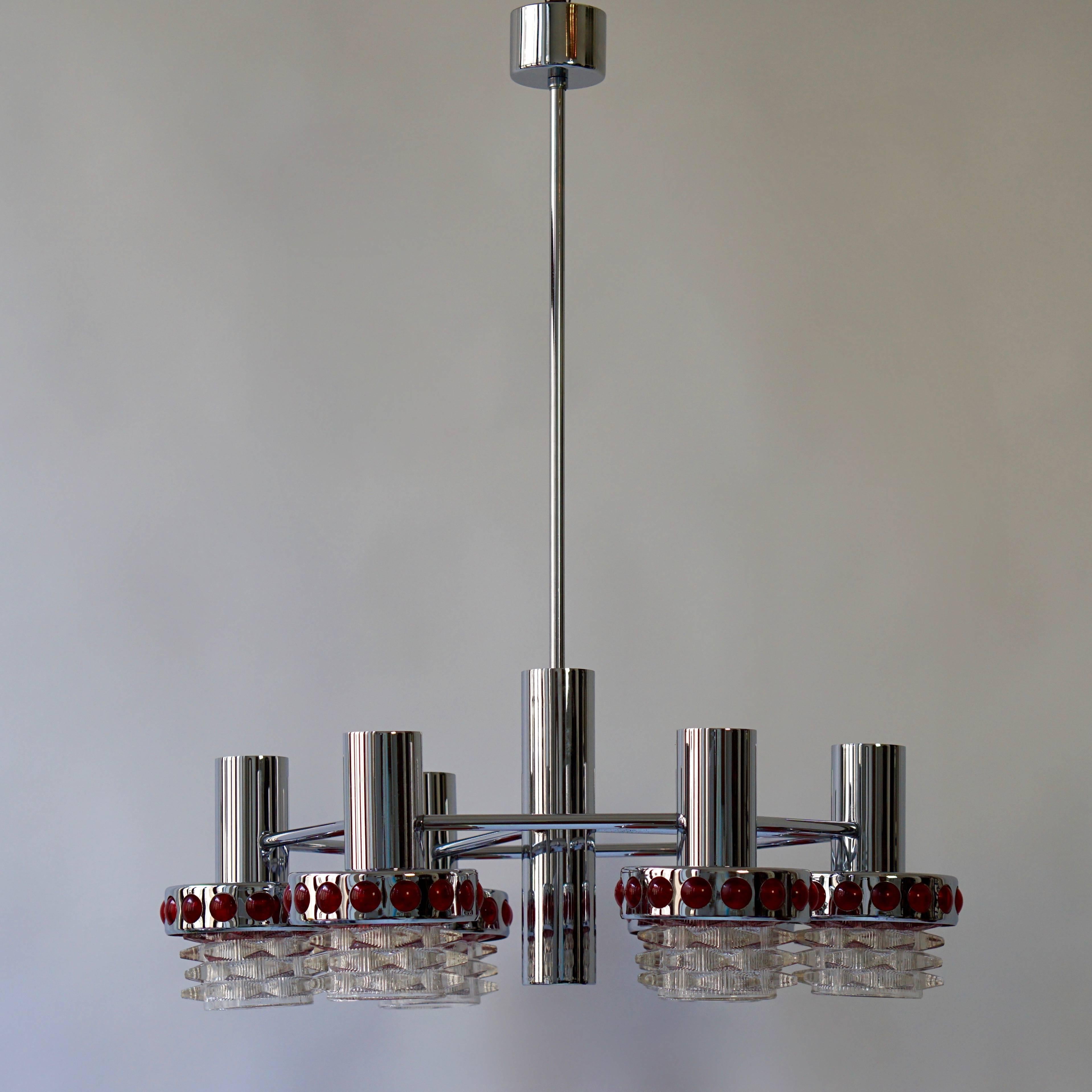 20th Century Italian Glass Chandelier