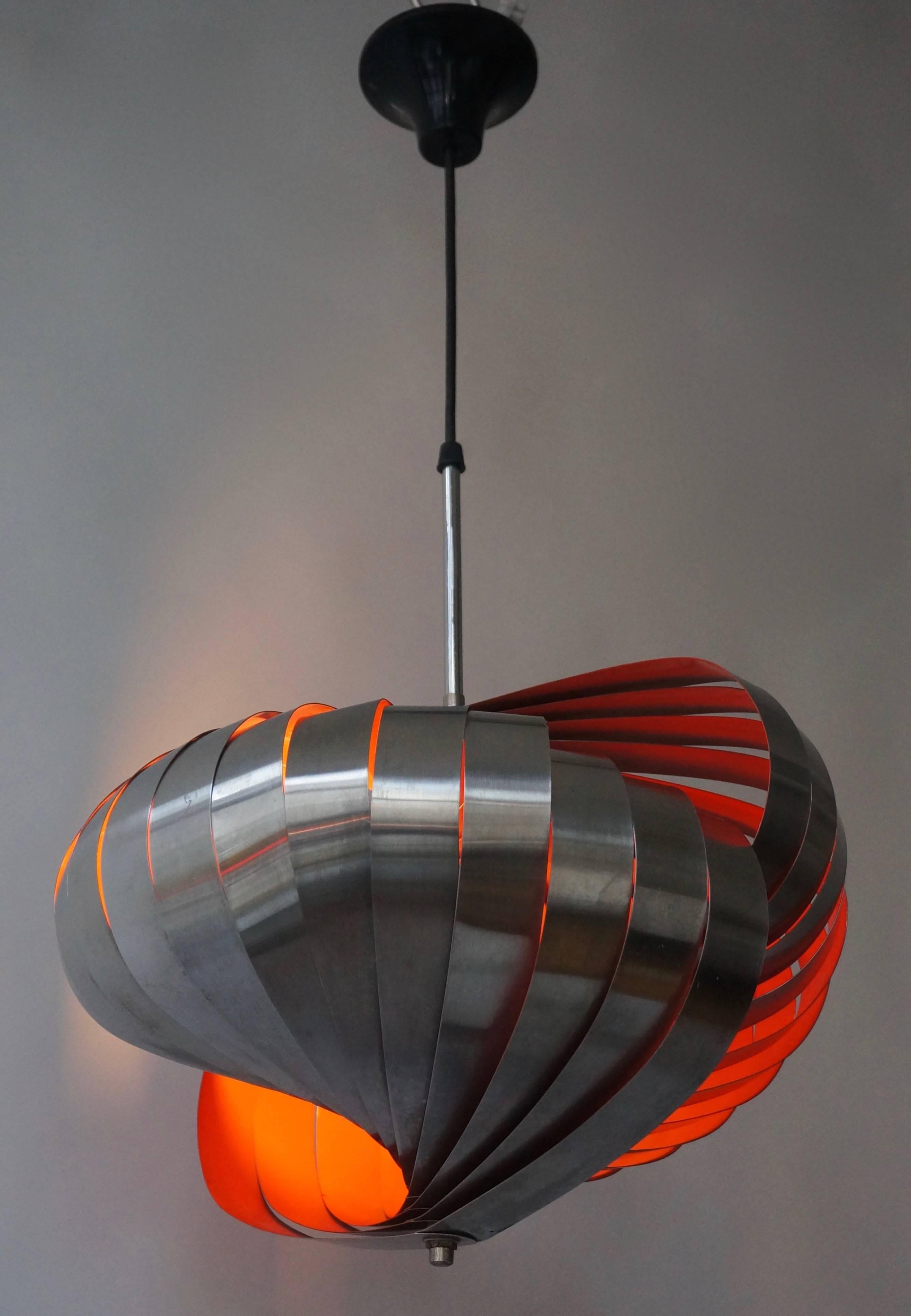 Métal Luminaire à suspension sculptural Louis Weisdorf en vente