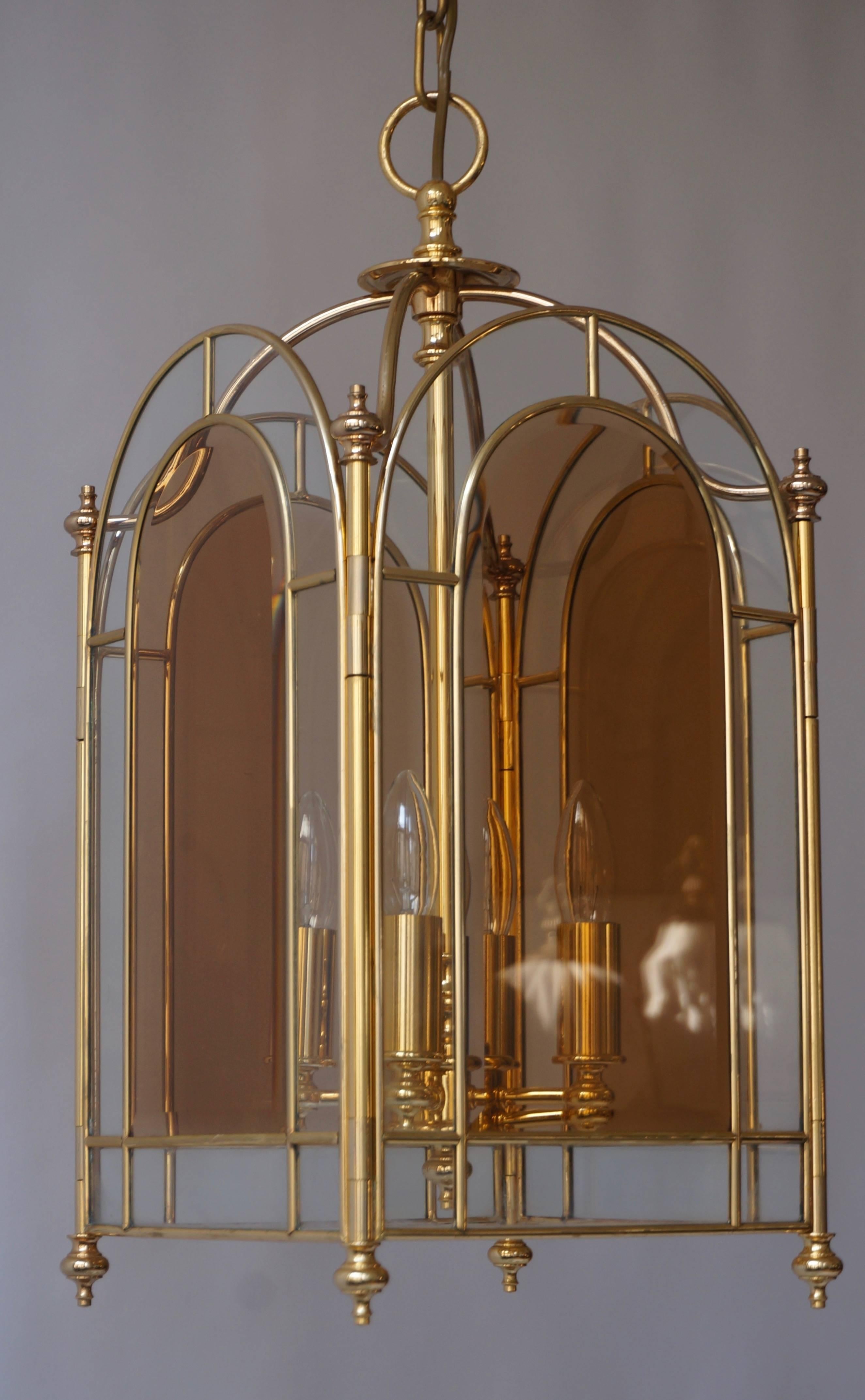 Italian Brass Lantern or Pendant Light 1