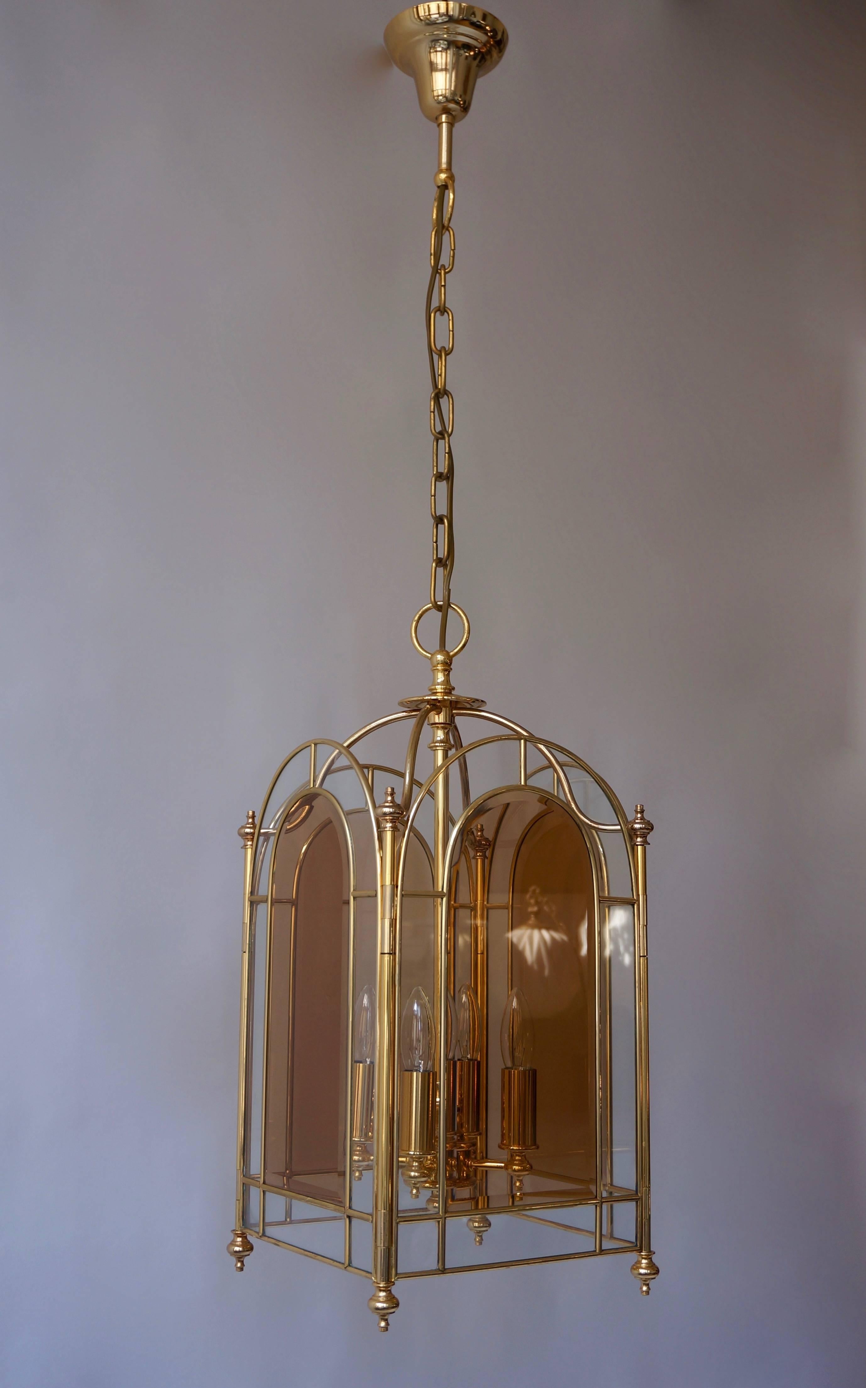 Italian Brass Lantern or Pendant Light 2