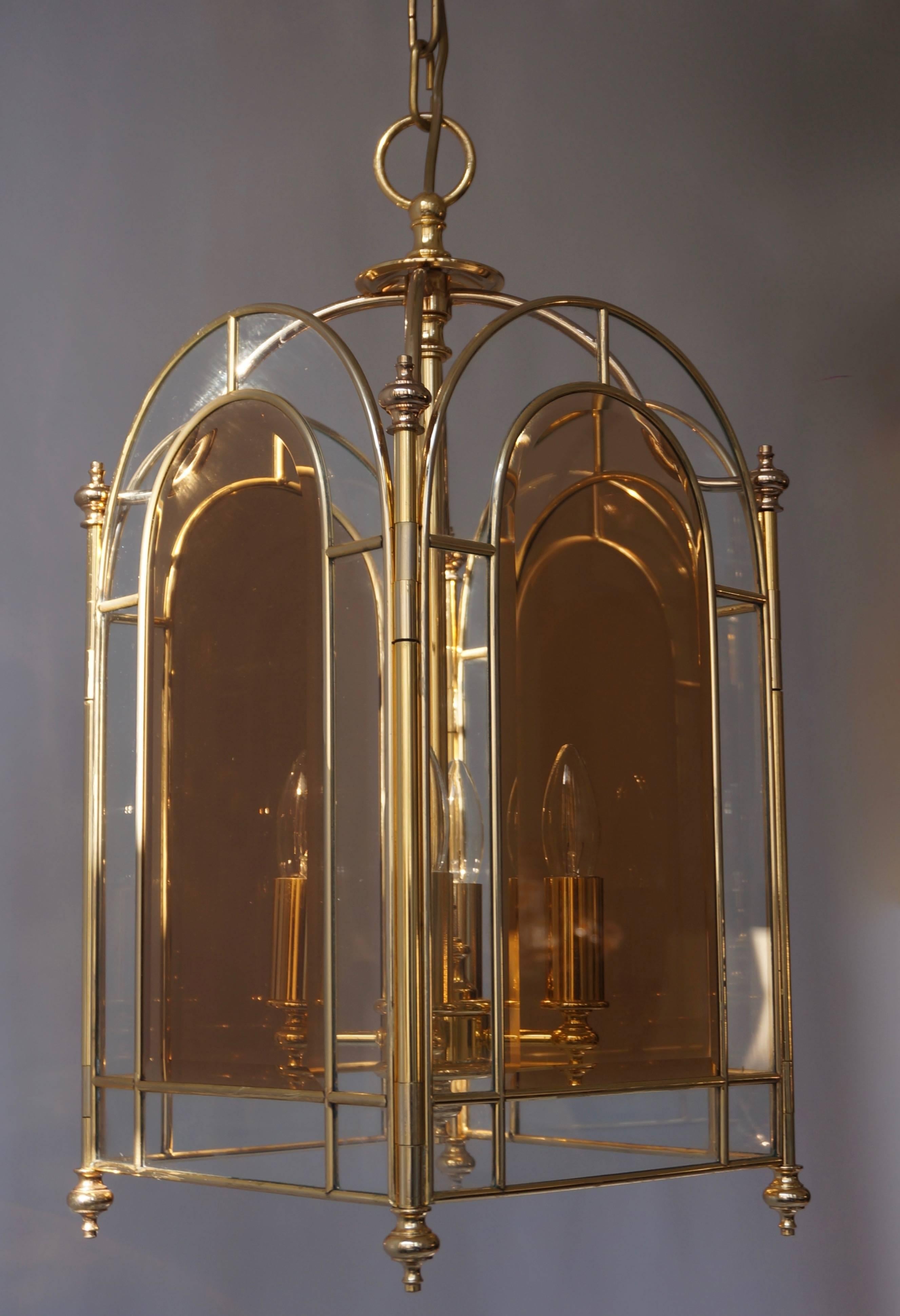 Italian Brass Lantern or Pendant Light 3